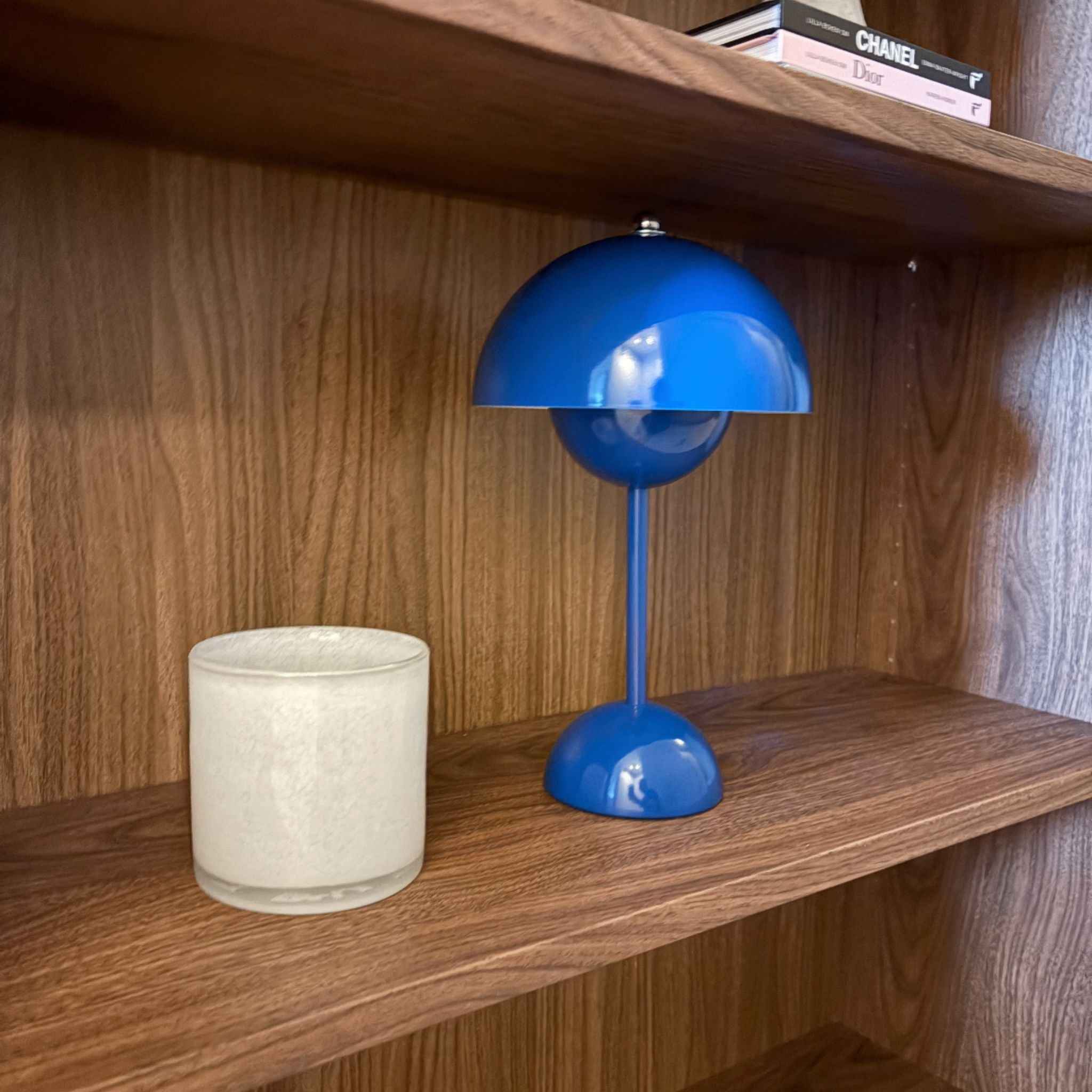 Bela Portable Table Lamp | Dark Blue, Wireless & Rechargeable