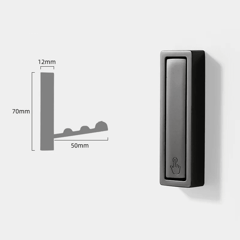 Bello Inklapbare Wandhaak | Minimalistisch Design, Zinklegering