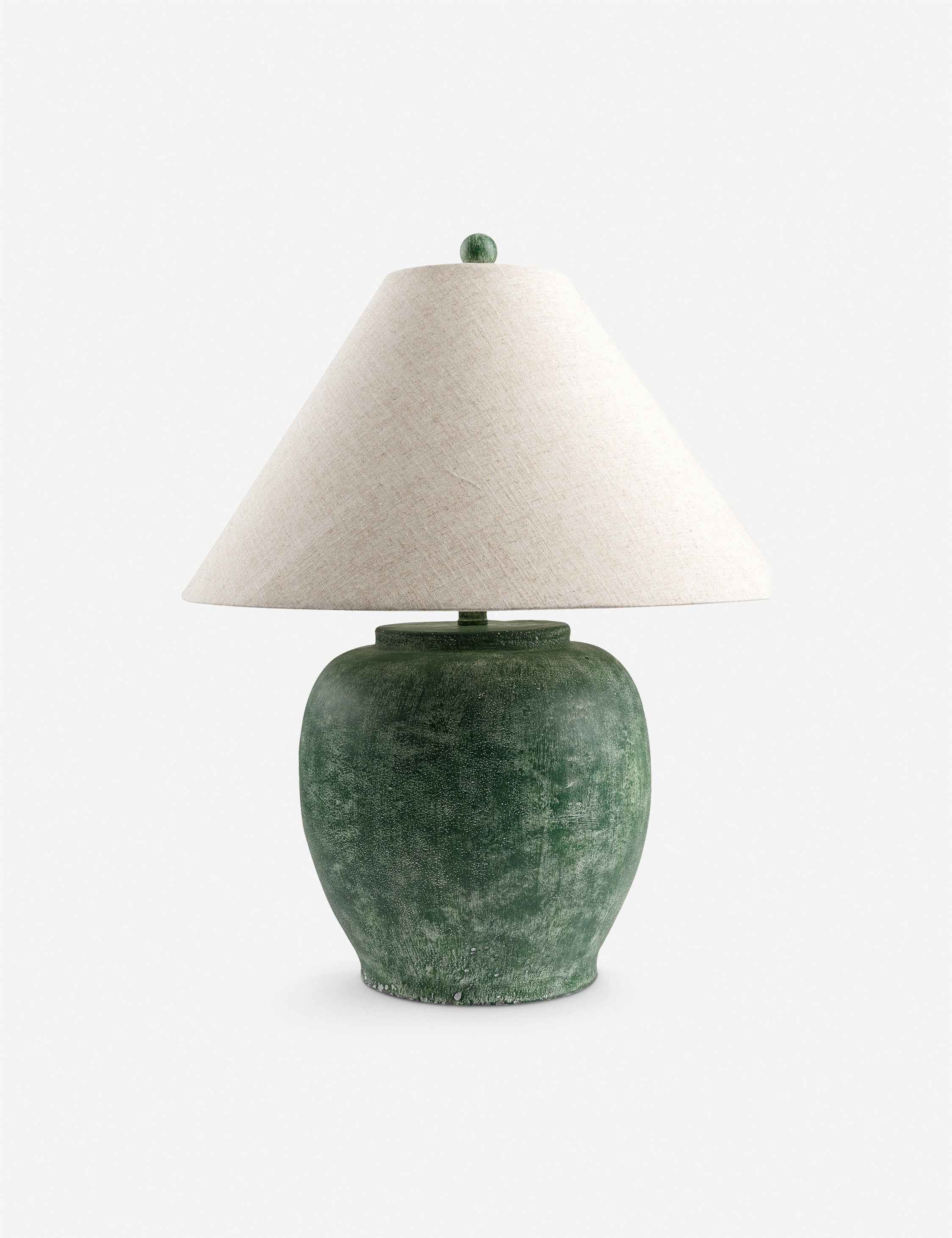 Mira Table Lamp | Weathered Green Concrete Design