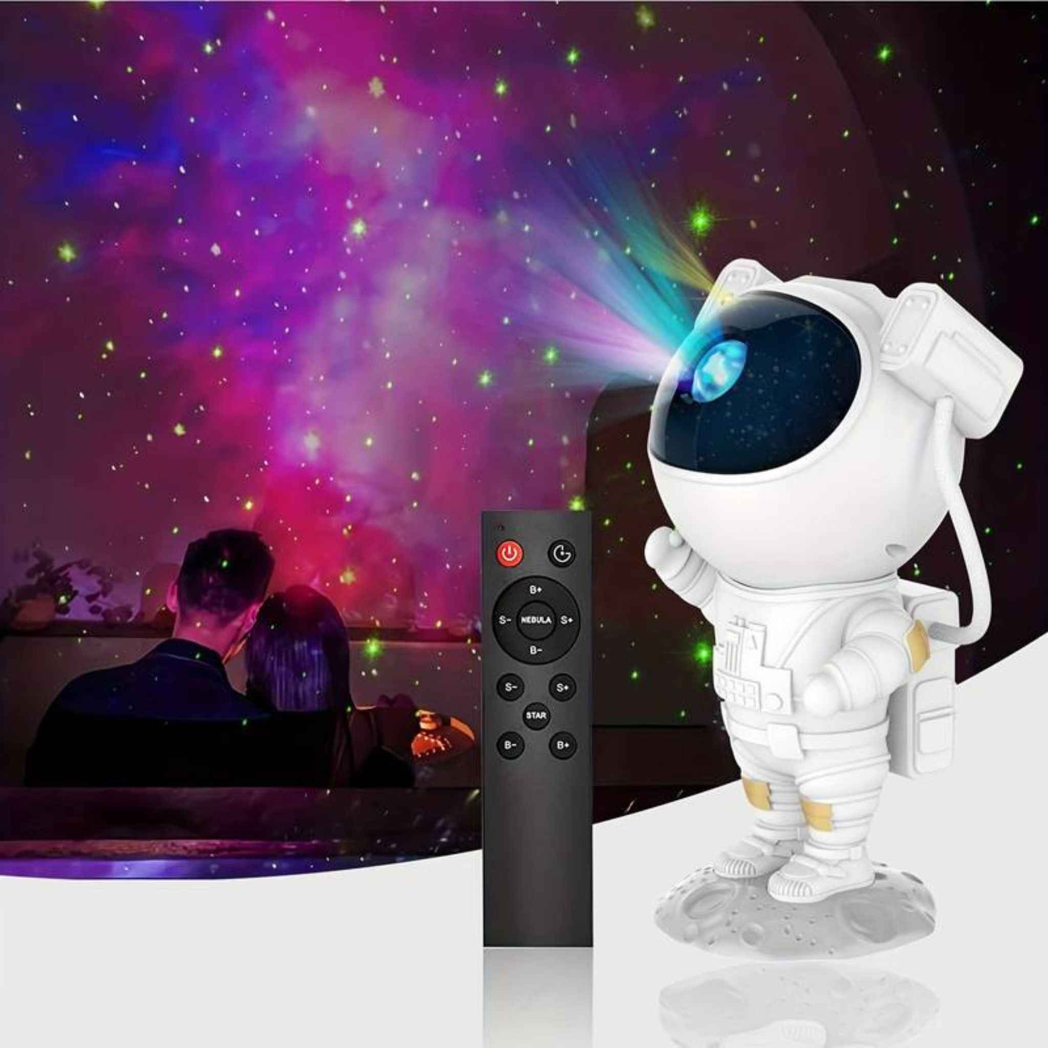 Belo Galaxy Lamp | Astronaut Star Projector with Timer Function