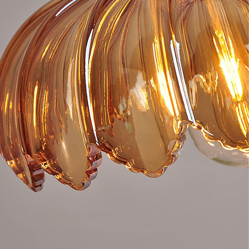 Bela Pendant Light | Floral Glass Design, E27 Fitting