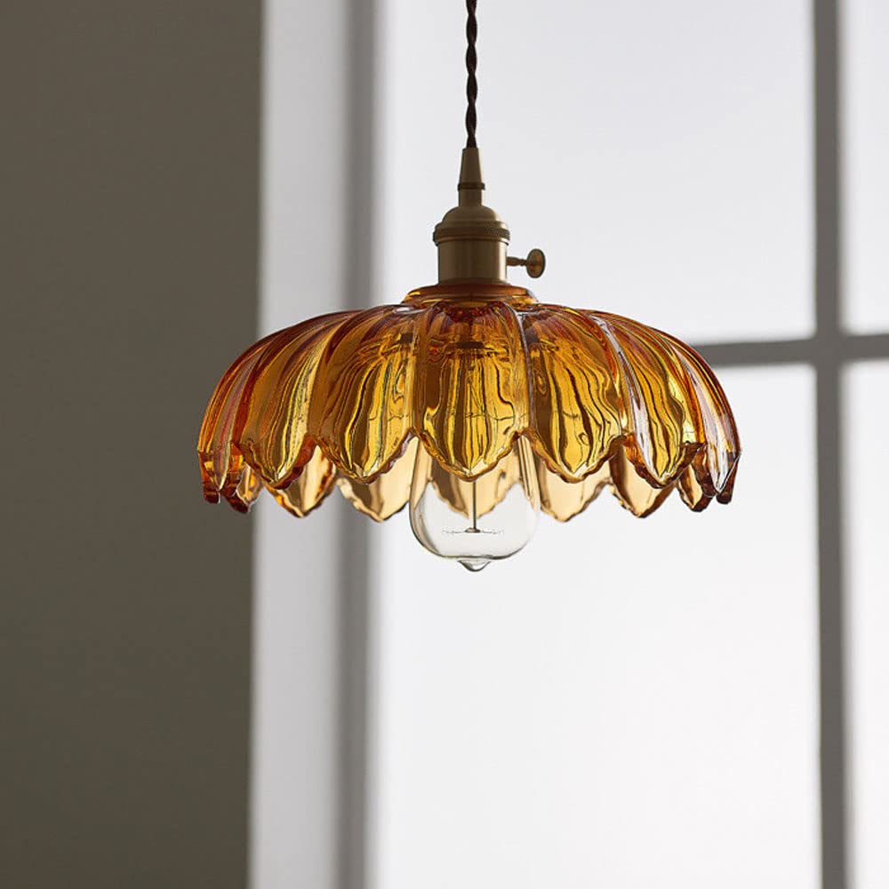 Bela Pendant Light | Floral Glass Design, E27 Fitting