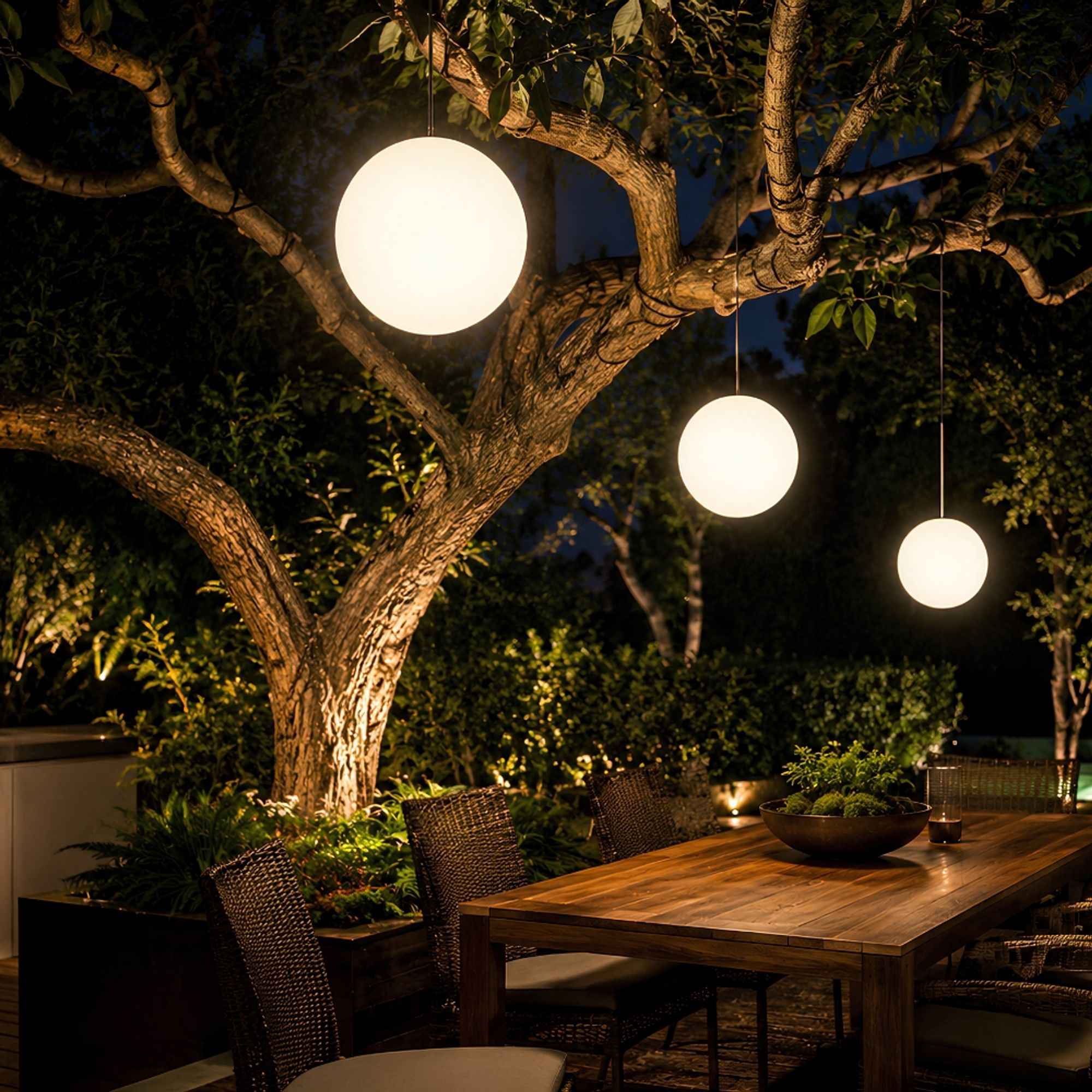 Bello Globe Hanging Lamp | IP54 Outdoor-Indoor, Dimmable E27 Socket