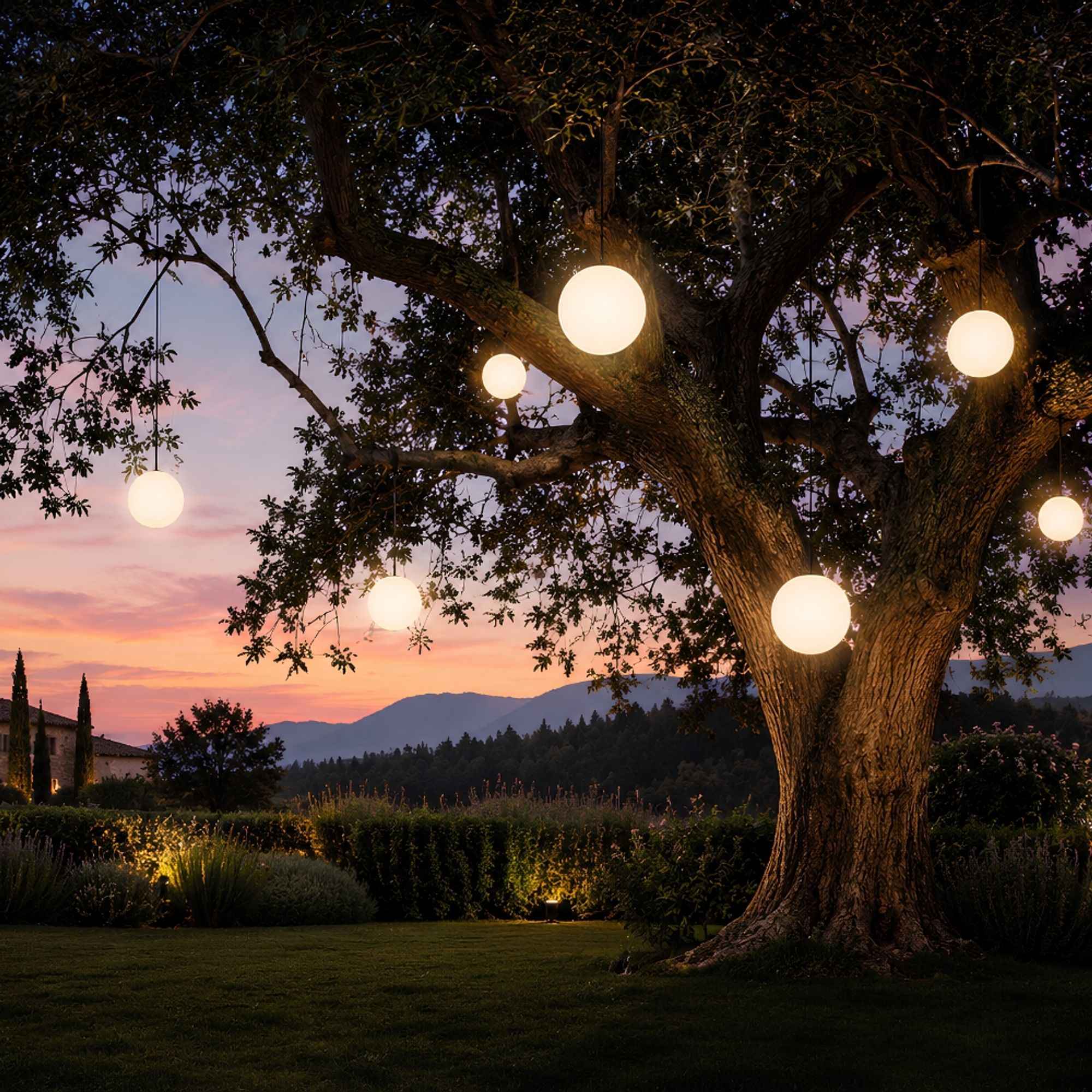 Bello Globe Hanging Lamp | IP54 Outdoor-Indoor, Dimmable E27 Socket