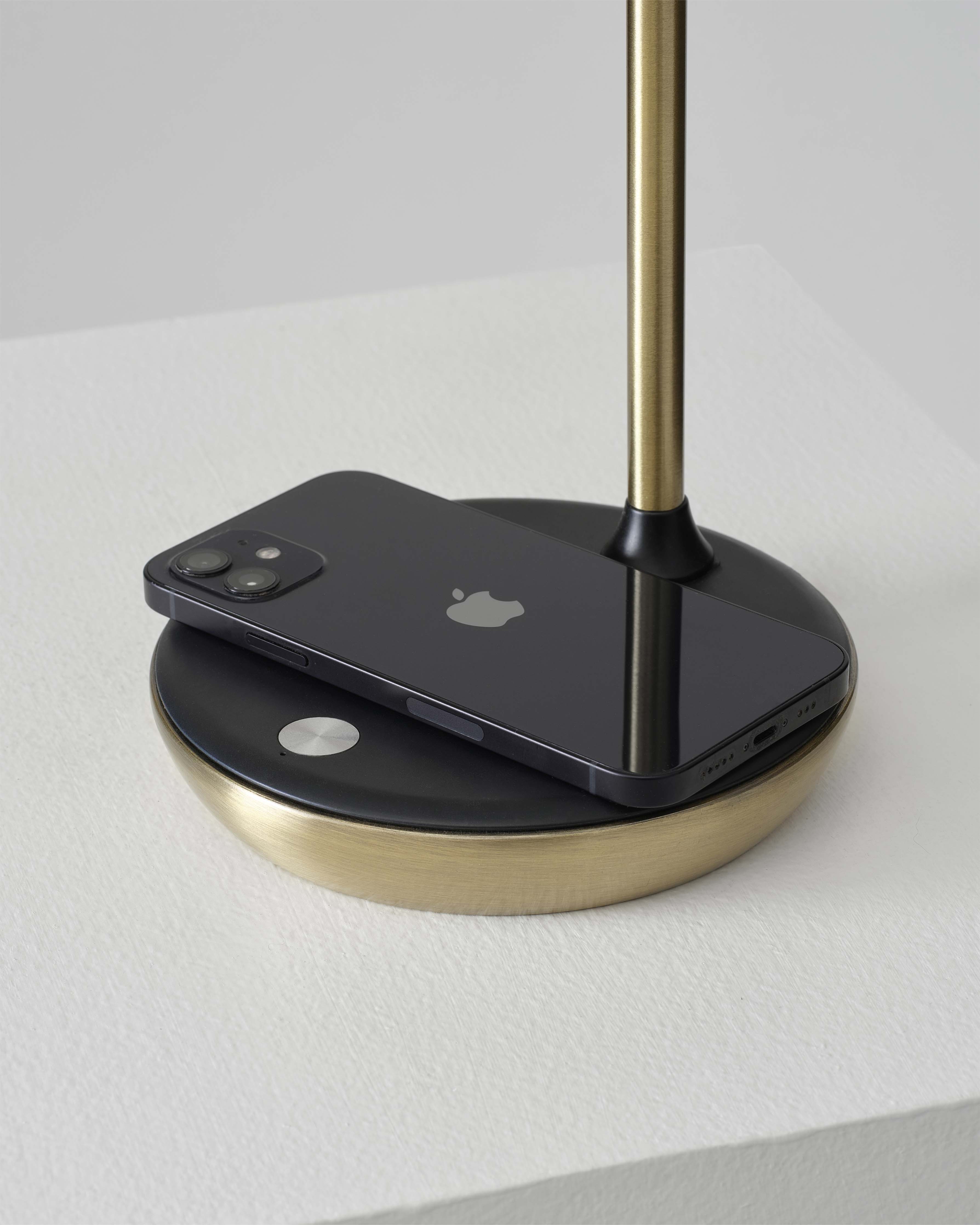 Ezra Desk Lamp | LED Light, Wireless Charging