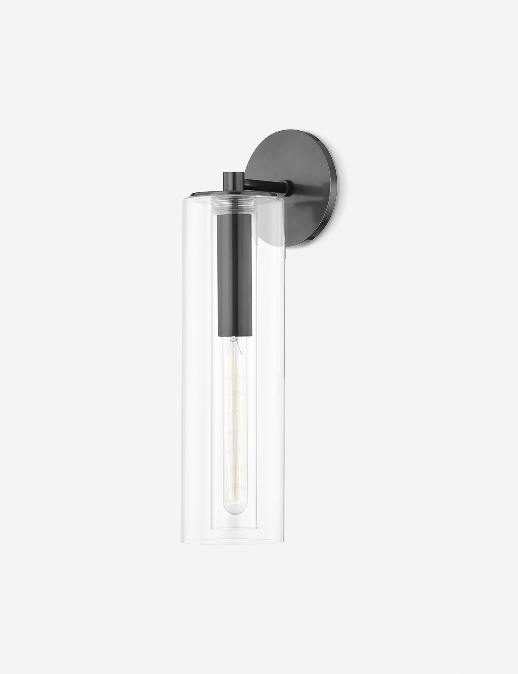 Alera Wall Sconce | Antique Brass, Lantern-Style Glass