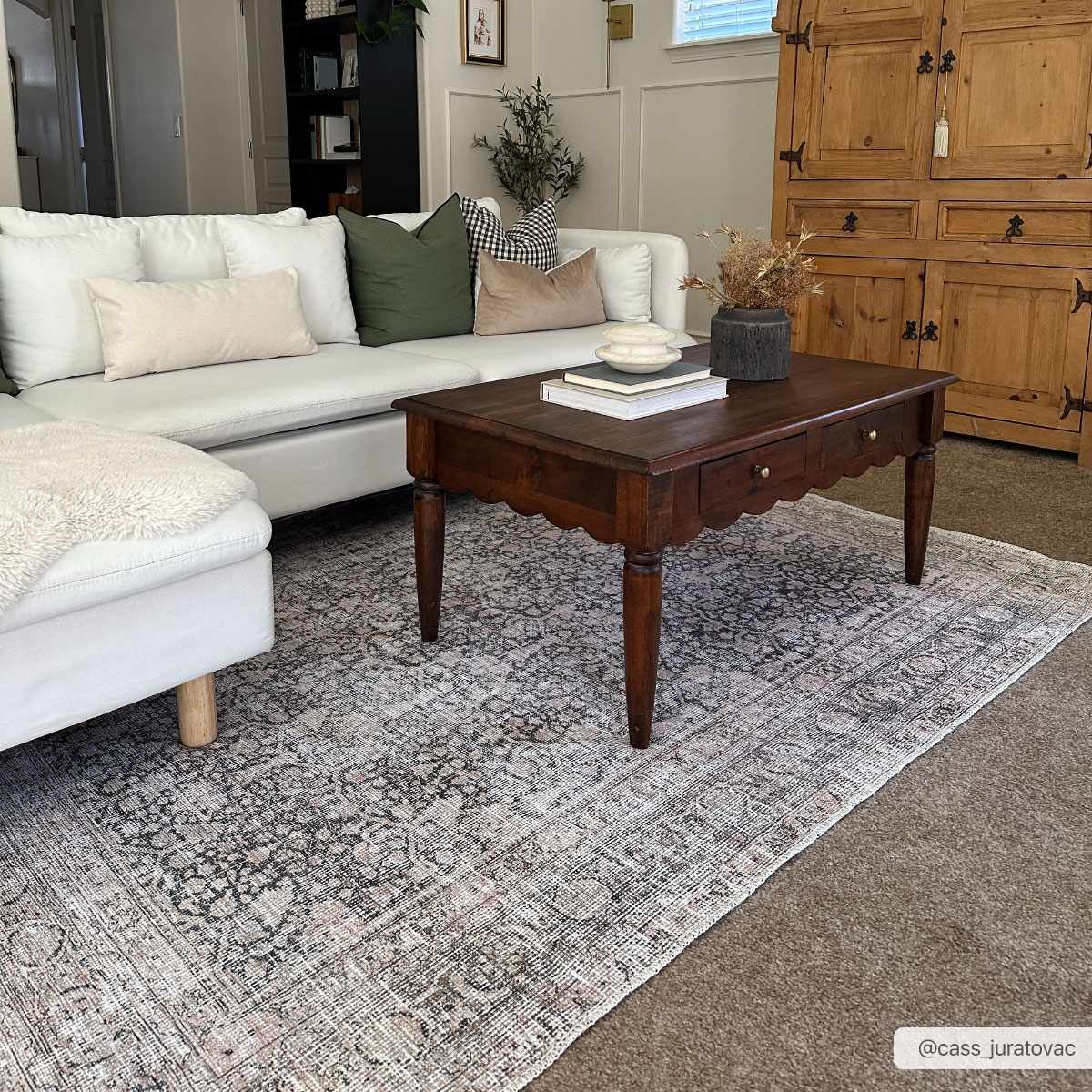 Haven Washable Rug  Machine Woven  Light Gray, Teal