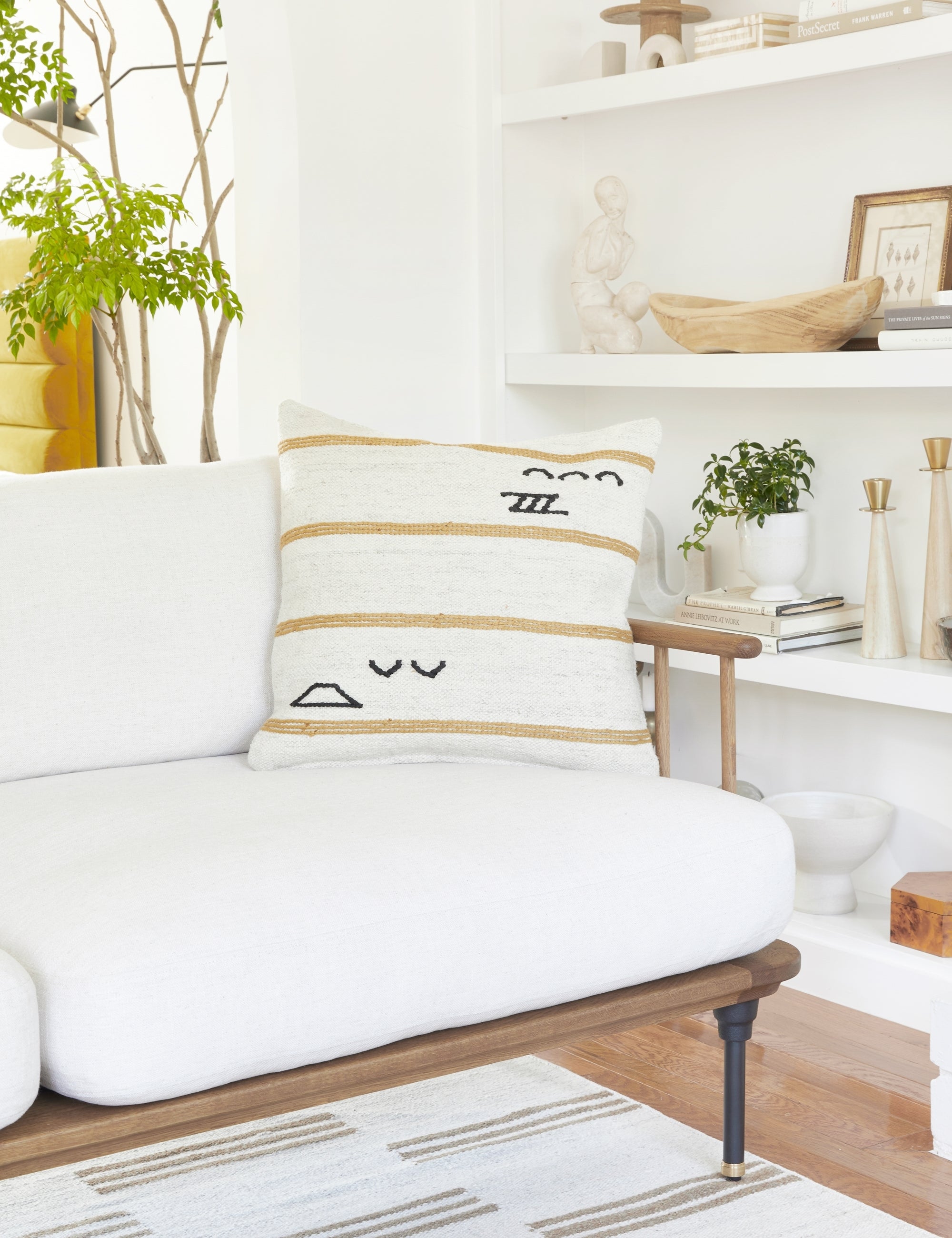 Breezy Stripe Pillow | Vintage-Inspired, Earthy Tones