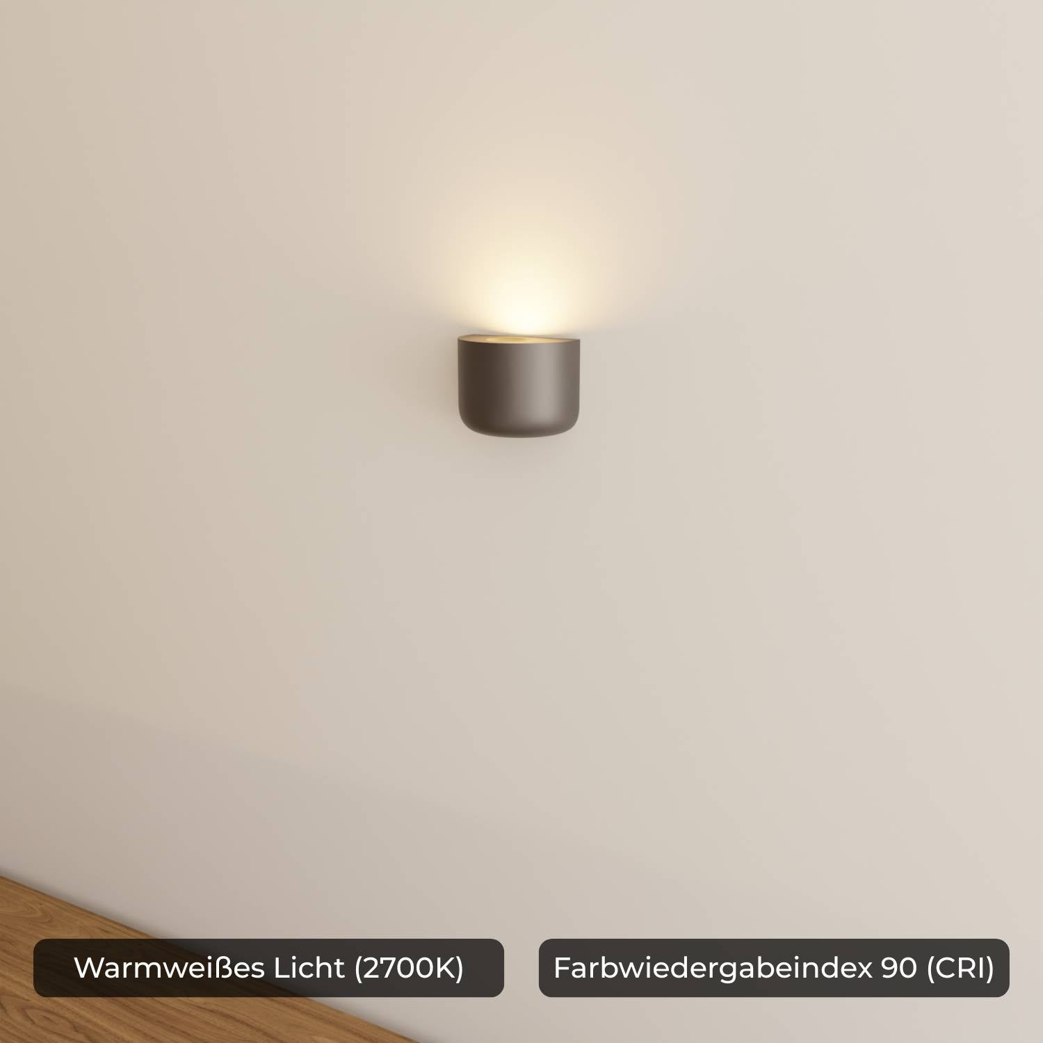 Bela Wall Light | Soft 2700K Light, High CRI 90