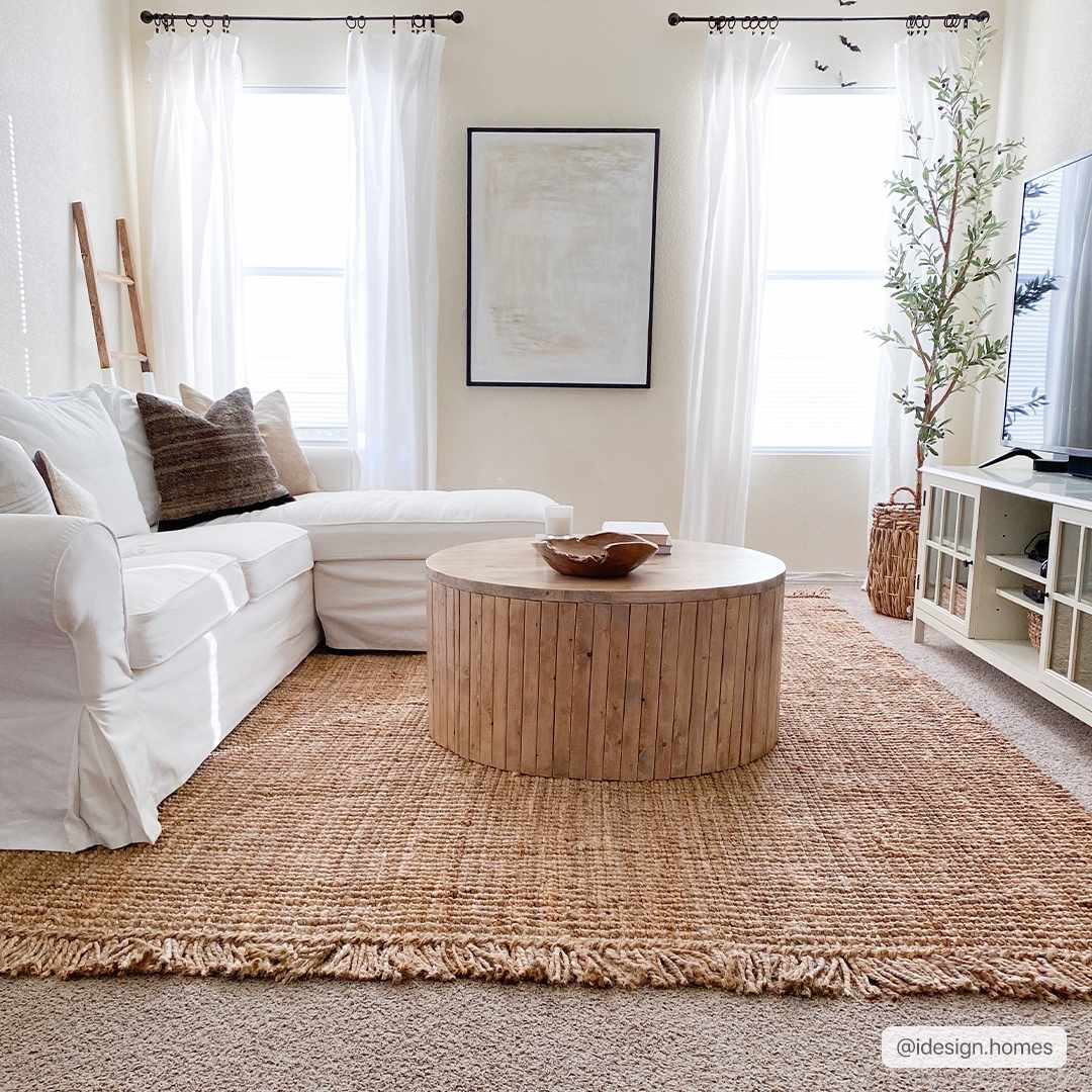 Bela Jute Rug Hand Woven Eco-Friendly with Bohemian Tassels