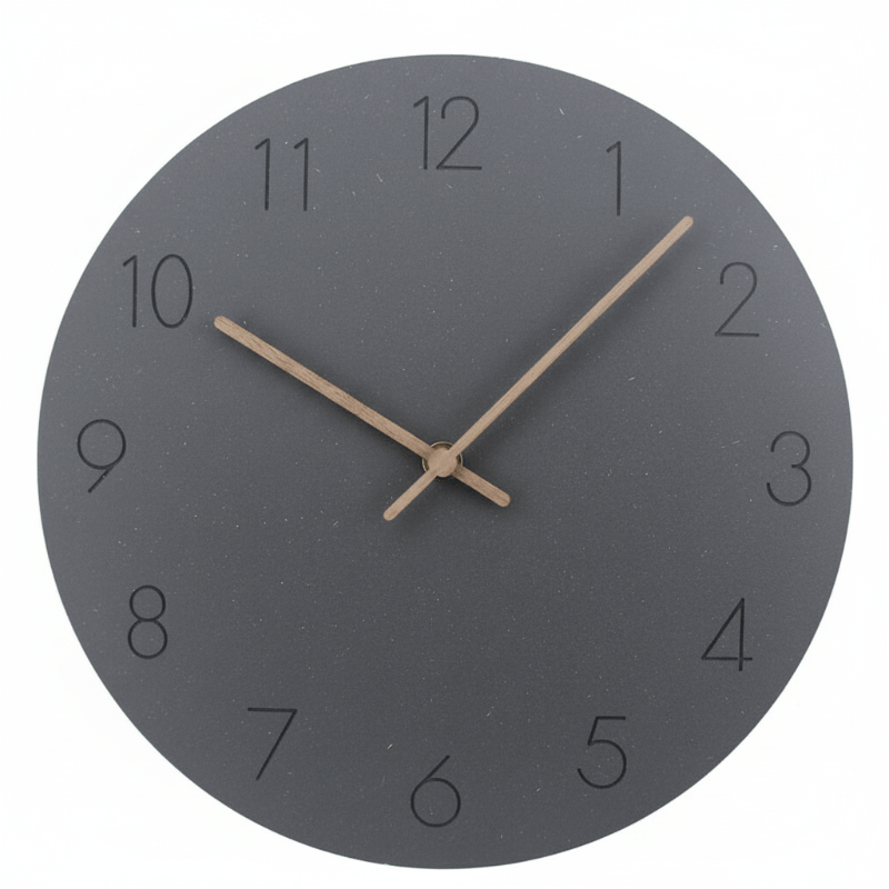 Bela Wall Clock | Silent Sweep Mechanism, Walnut Hands