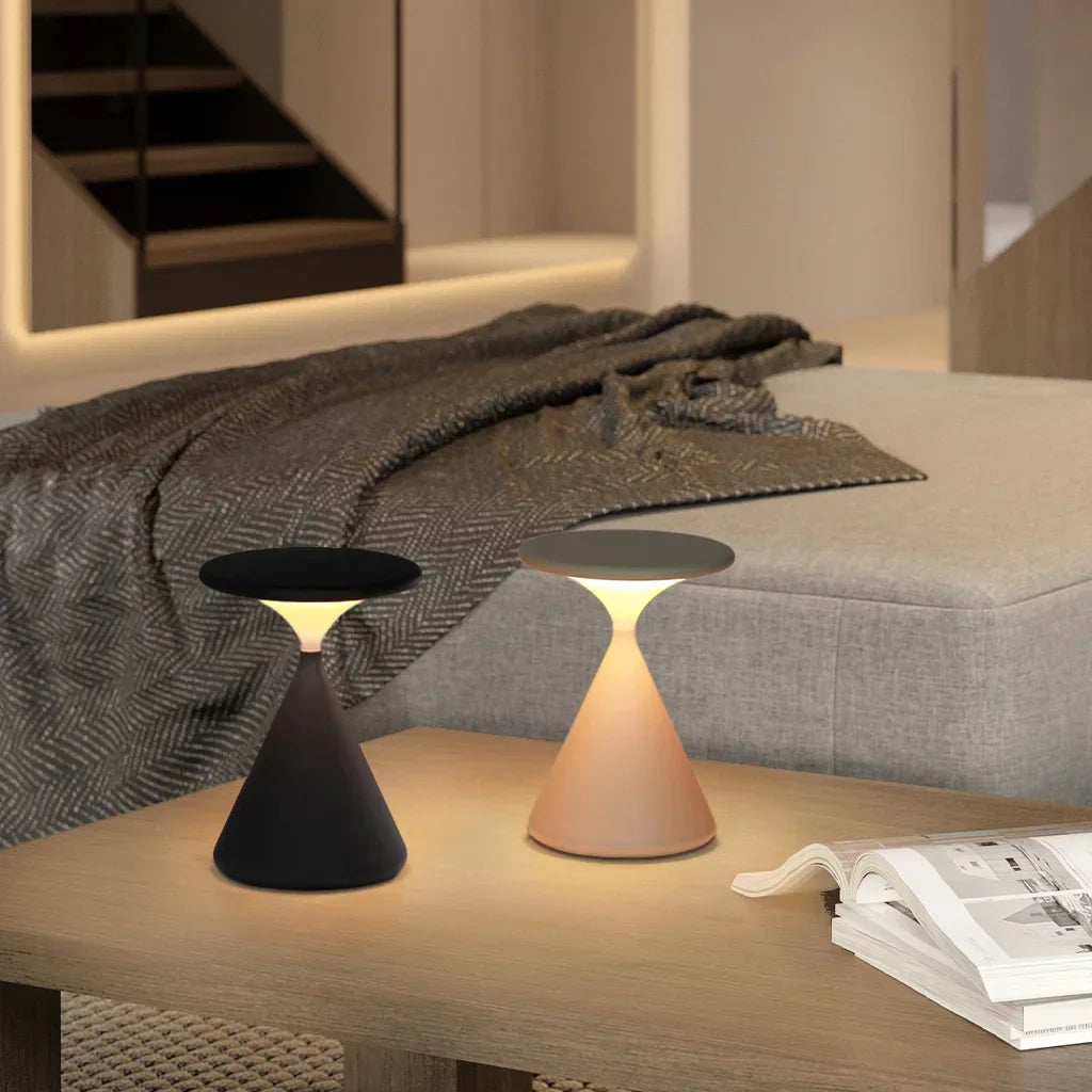Bela Wireless Table Lamp | Touch Control, Hourglass Design