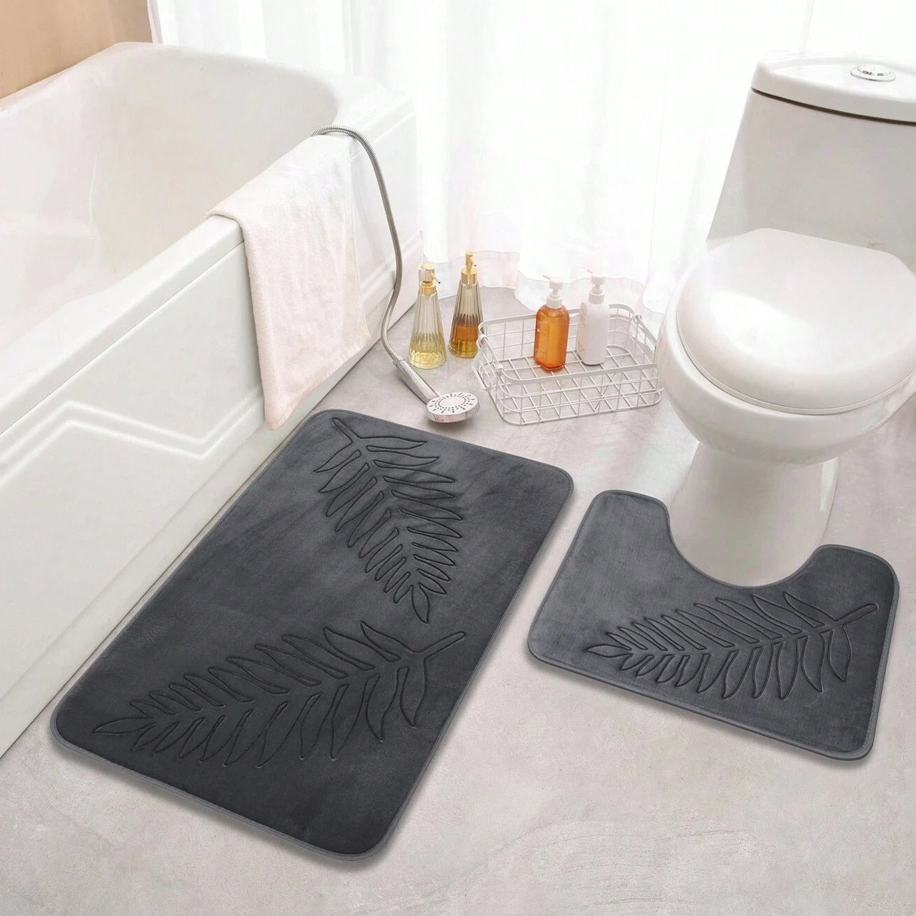 Luma Bath Mat Set | Memory Foam, Antislip Design