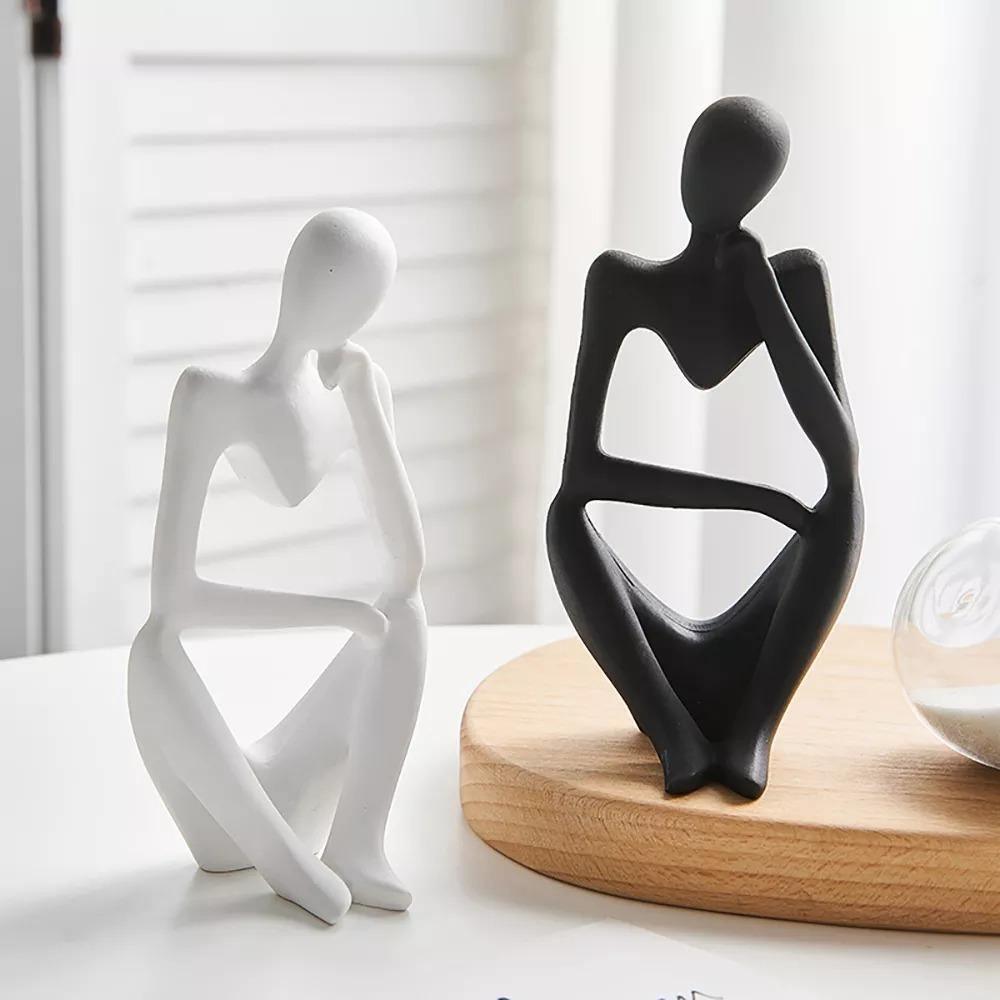 Mente Sculptuur | Abstracte Denker, Duurzaam Hars