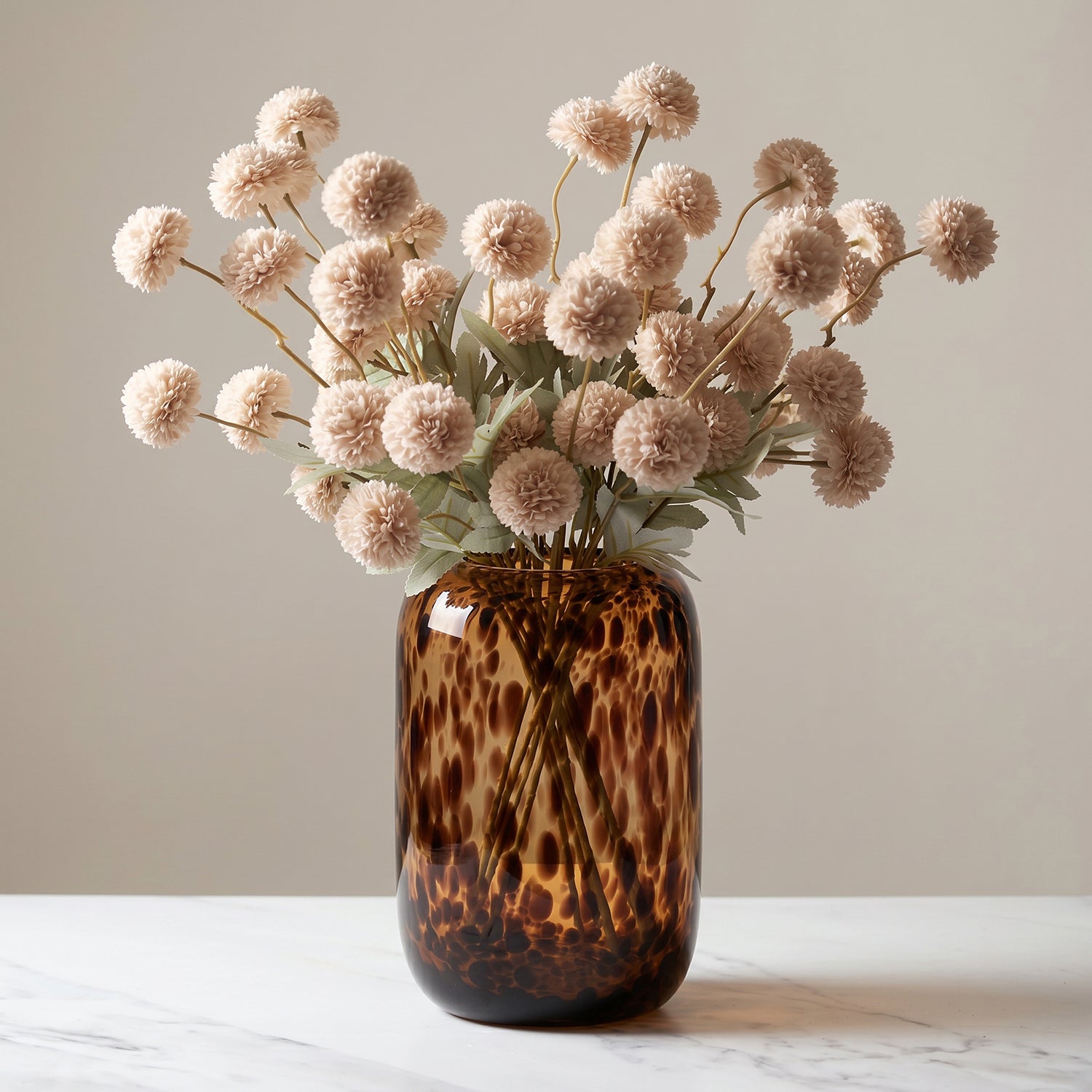 Bello XL Vase | Tortoiseshell Print, Blown Glass Design