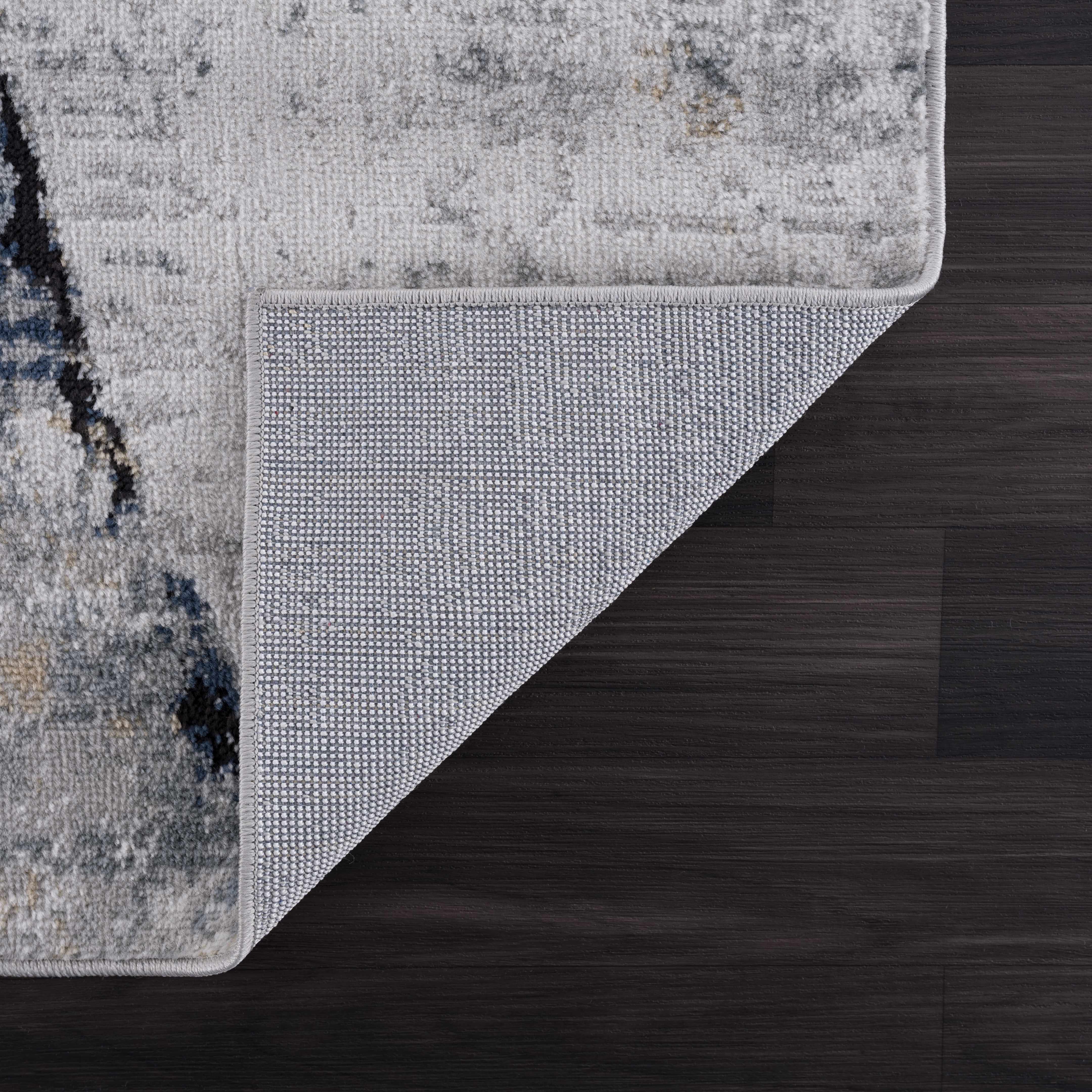 Fremont Gray Marble Rug  Medium Pile  Contemporary Design