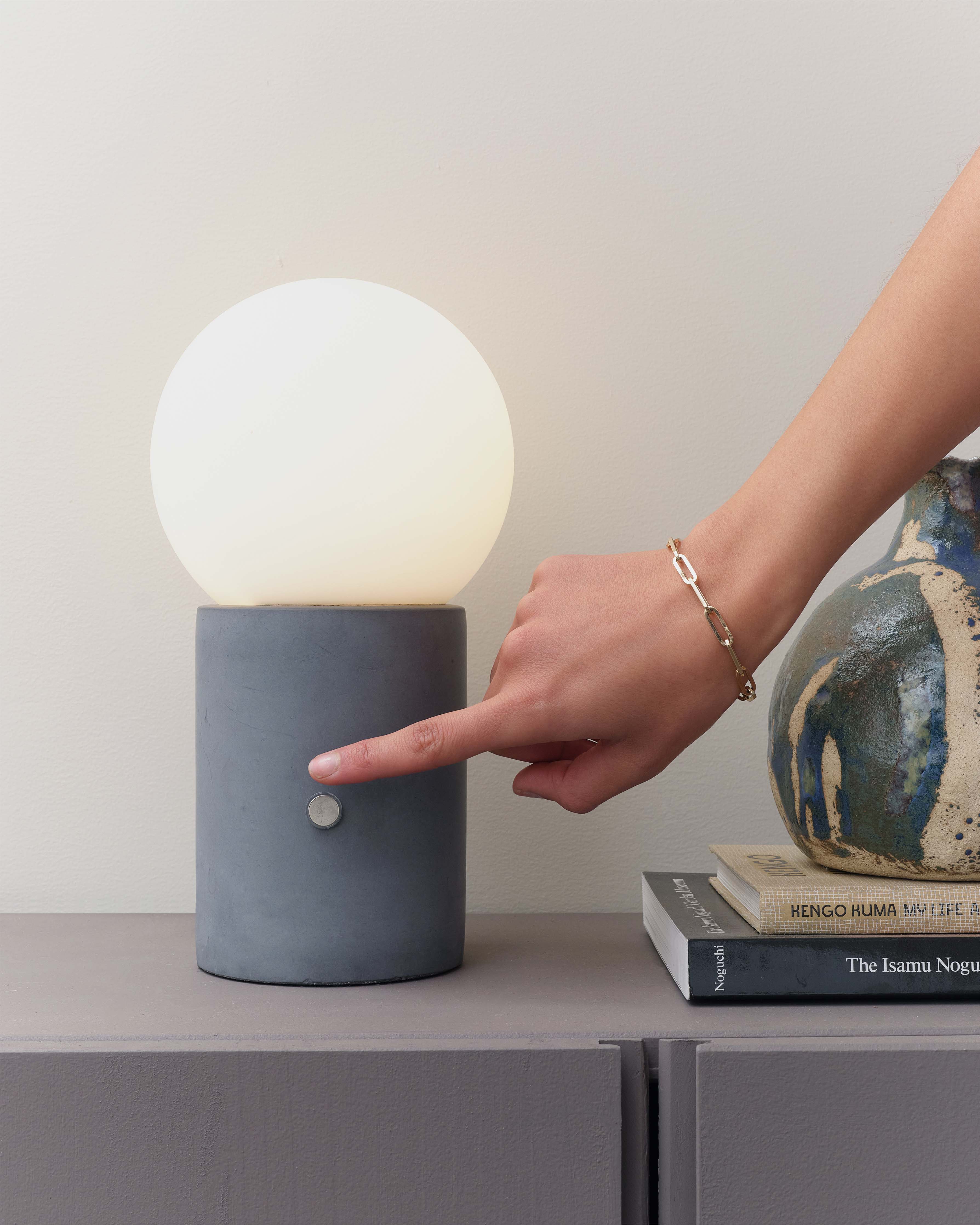 Kairo Cement Lamp | Minimalist Design, Touch Dimmer