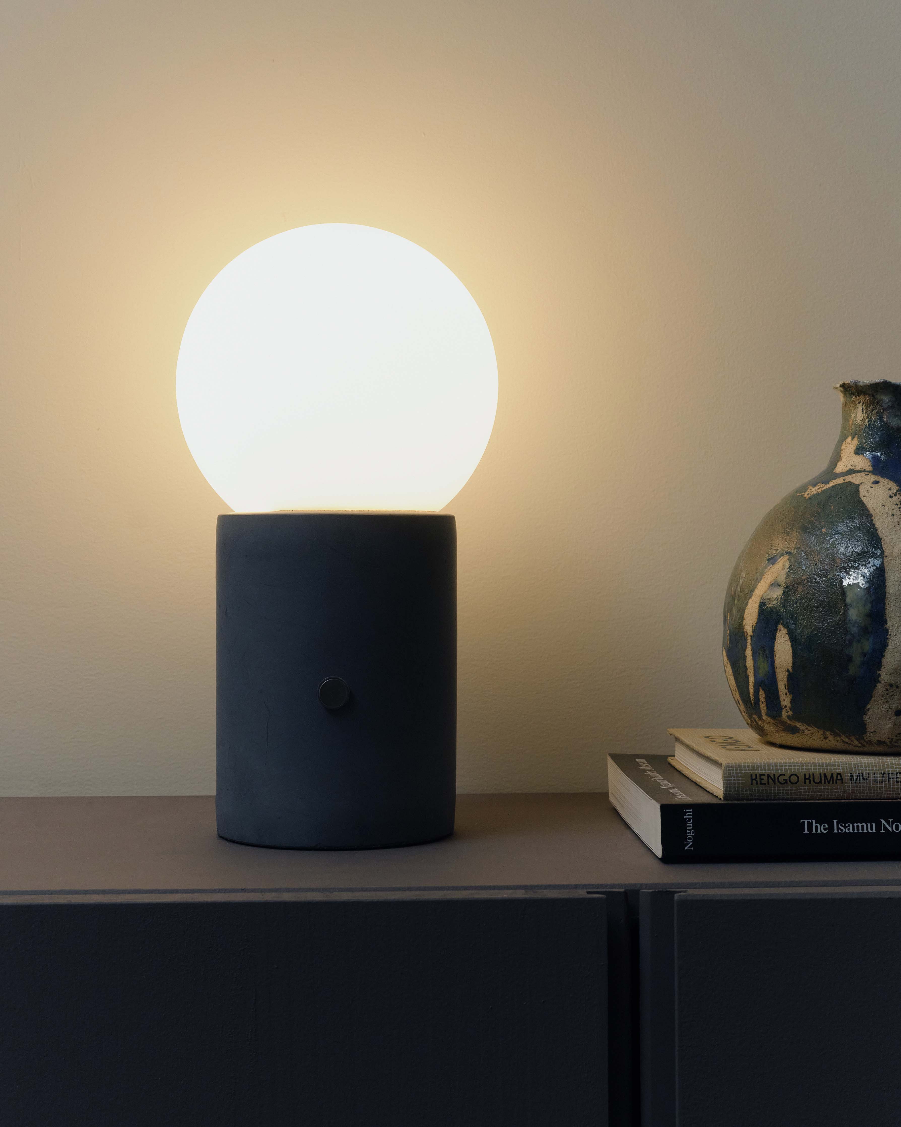 Kairo Cement Lamp | Minimalist Design, Touch Dimmer