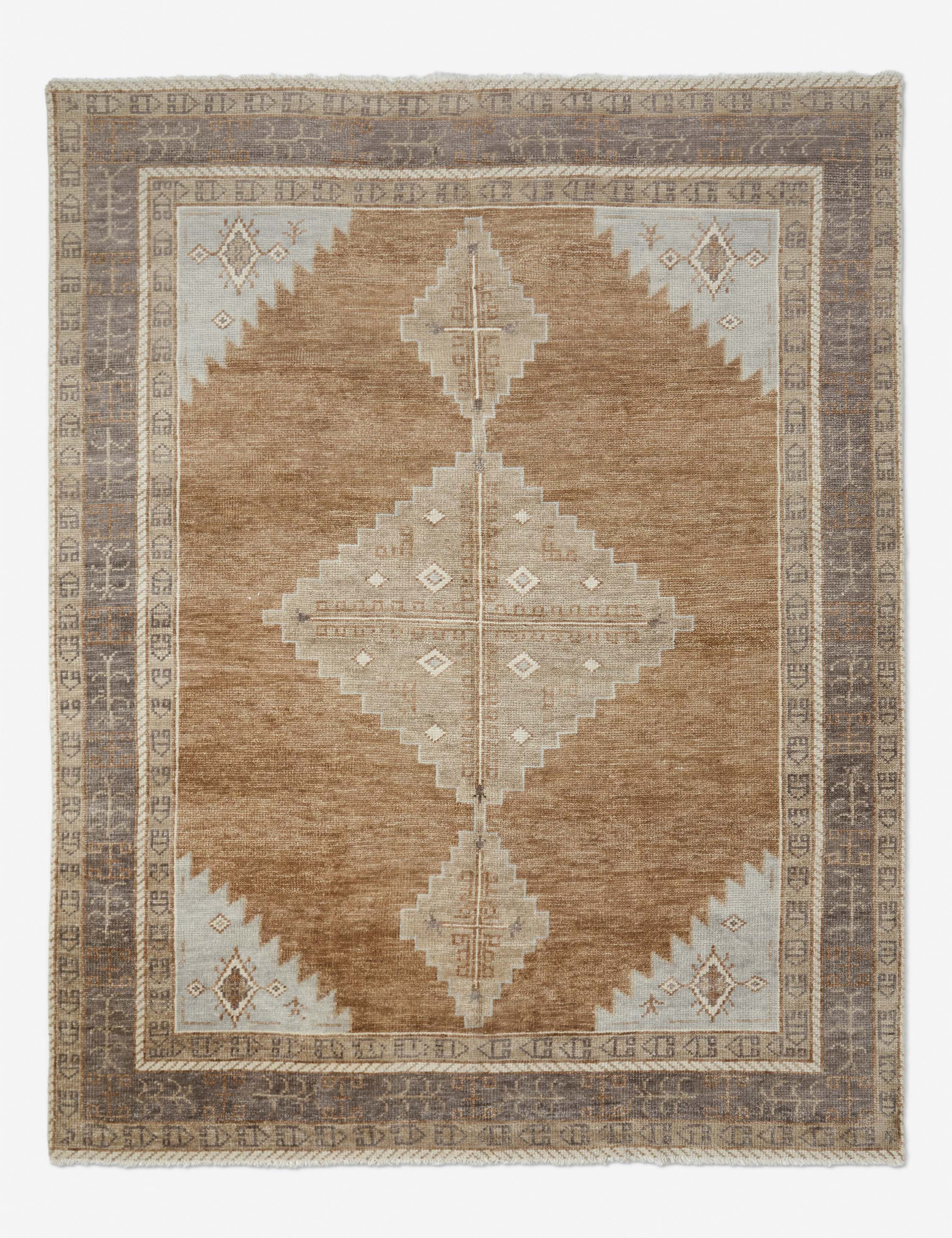 Kairo Wool Rug | Hand-Knotted, Low-Pile Geometric Design
