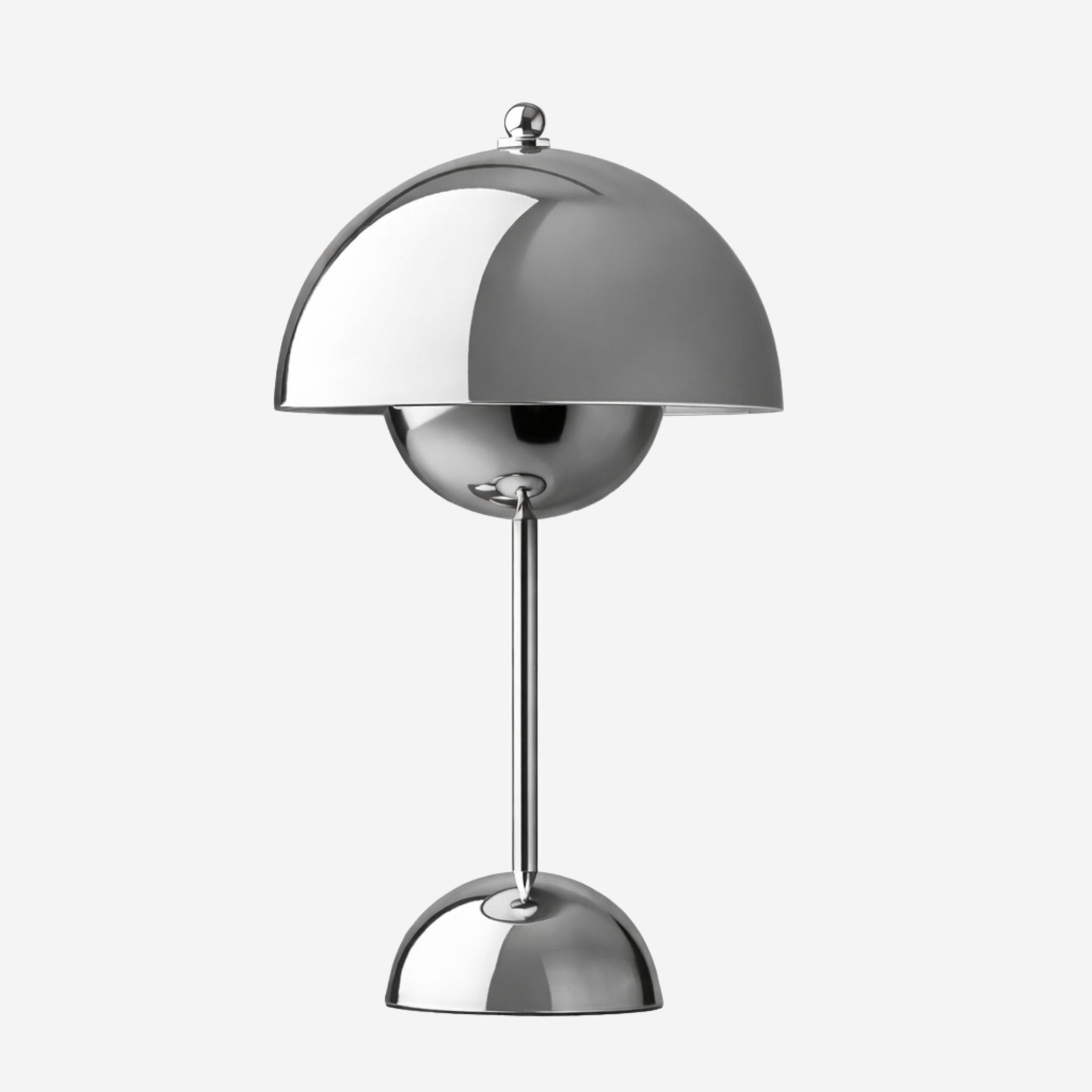 Bloom Portable Table Lamp | Chrome, Wireless & Rechargeable