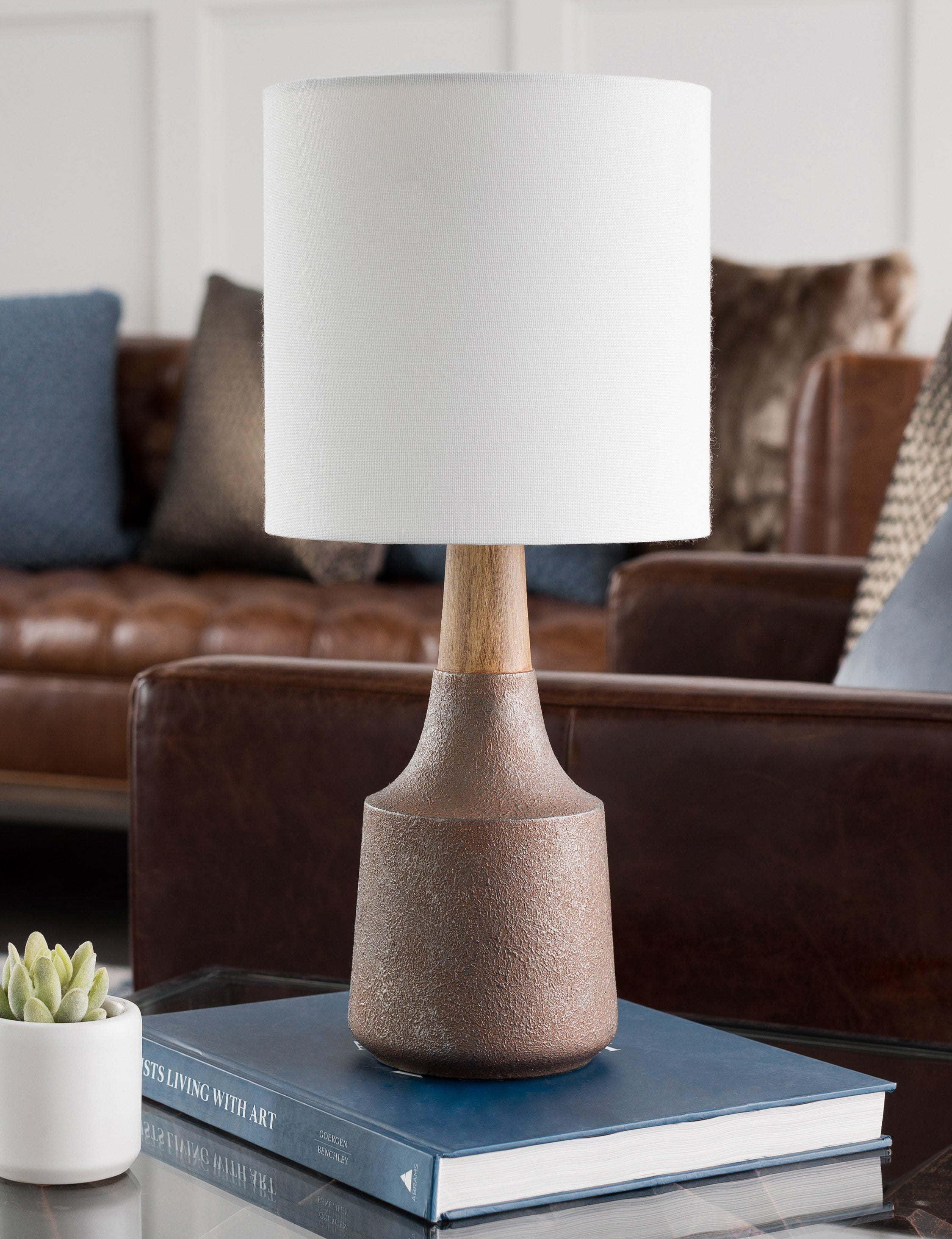 Mira Table Lamp | Antique Vase Design with Linen Shade