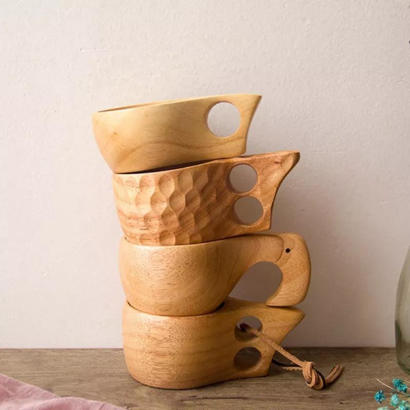 Boreal Kuksa Mok | Handgemaakt Beukenhout, Duurzaam Design