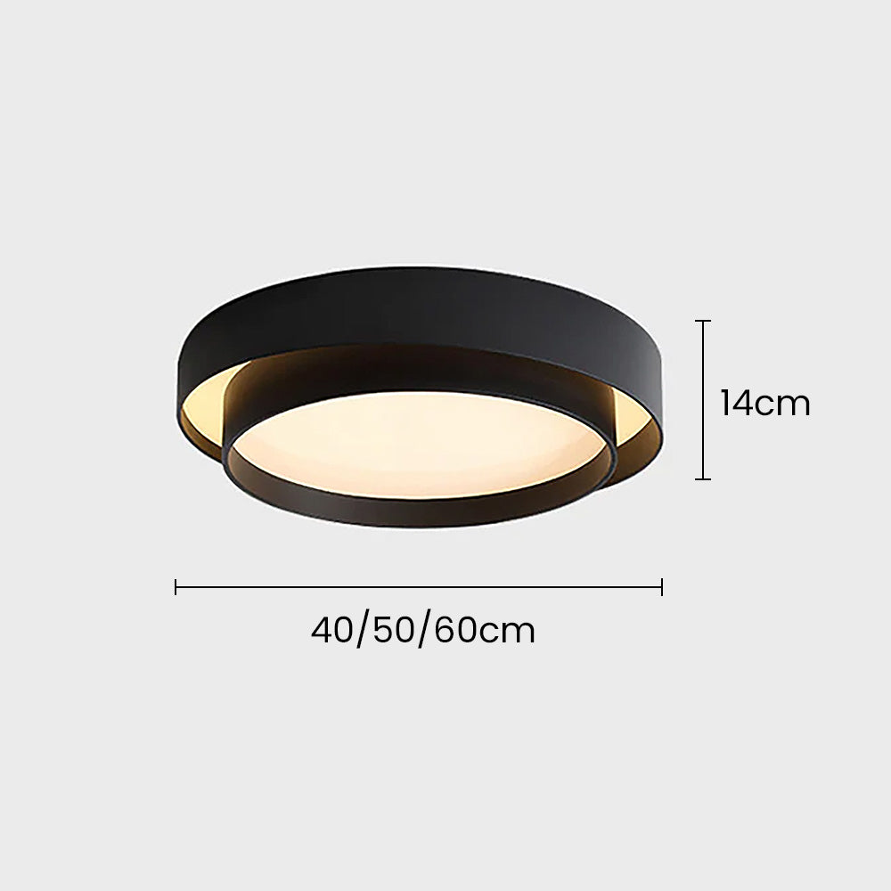 Nora LED Ceiling Light | Minimalist Iron Design, Soft Ambient Glow