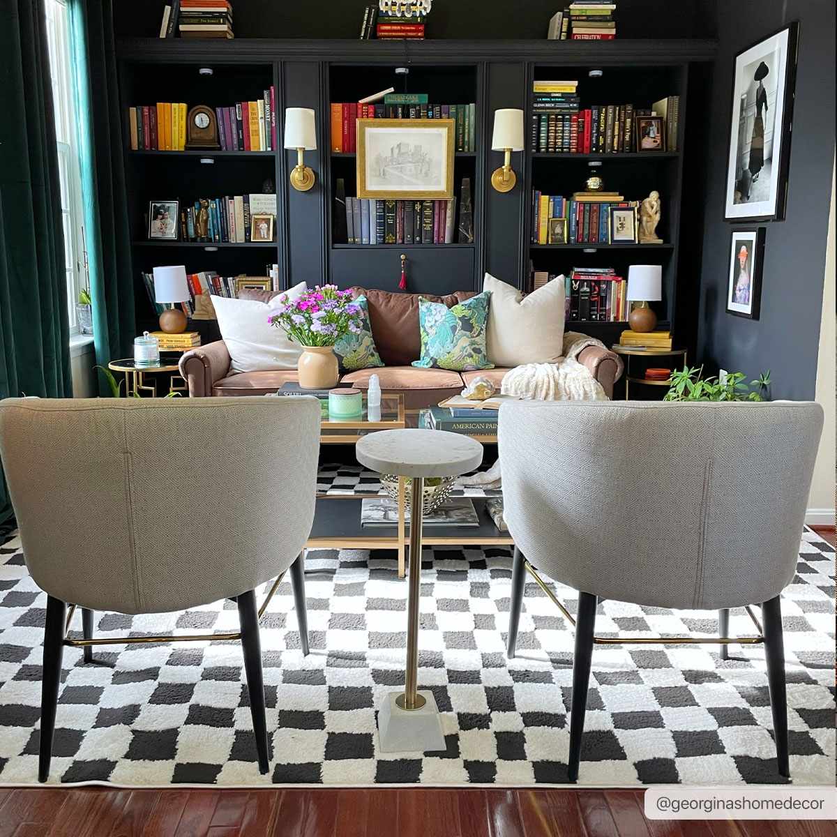 Bello Checkered Plush Rug  Machine Woven  High Pile
