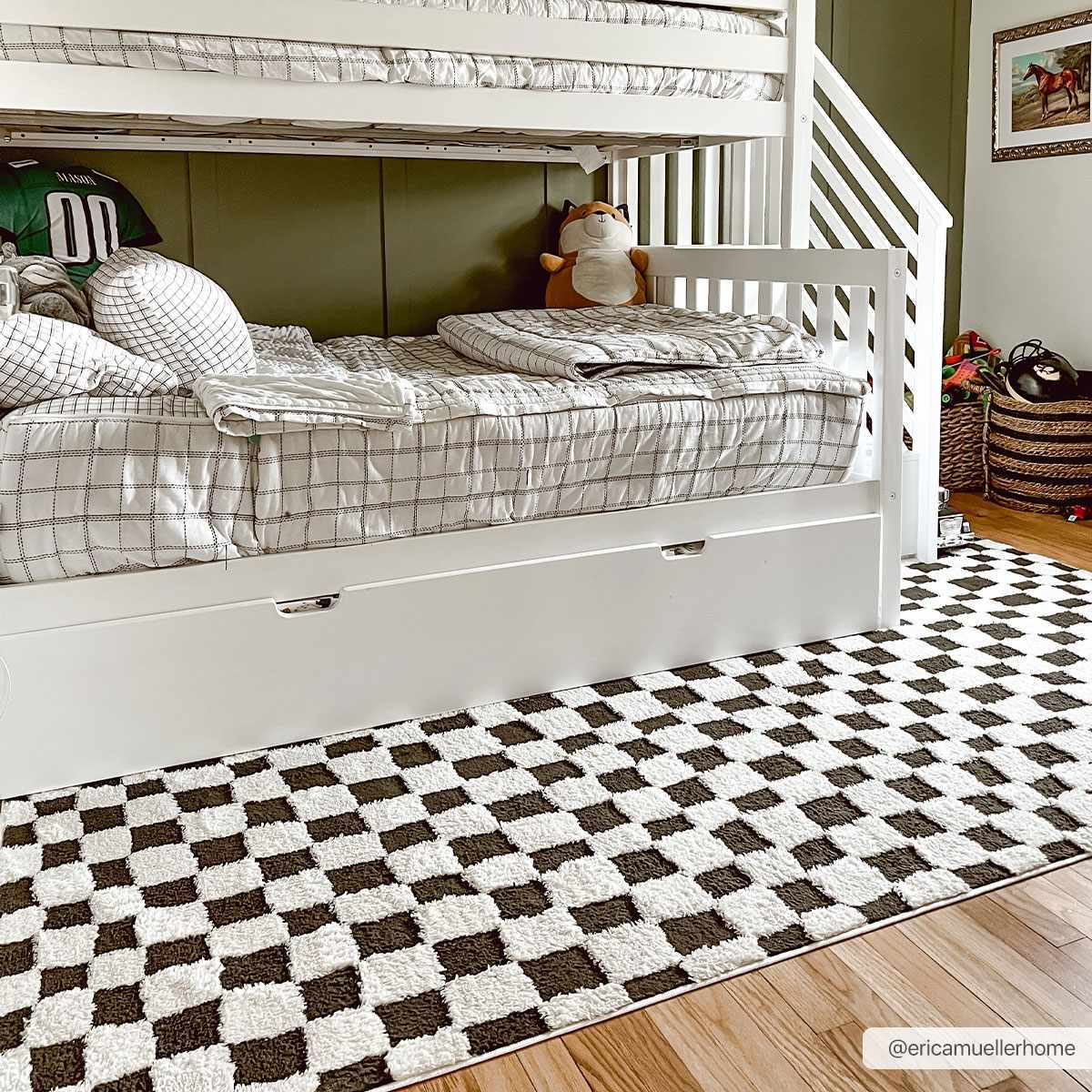Bello Checkered Plush Rug  Machine Woven  High Pile