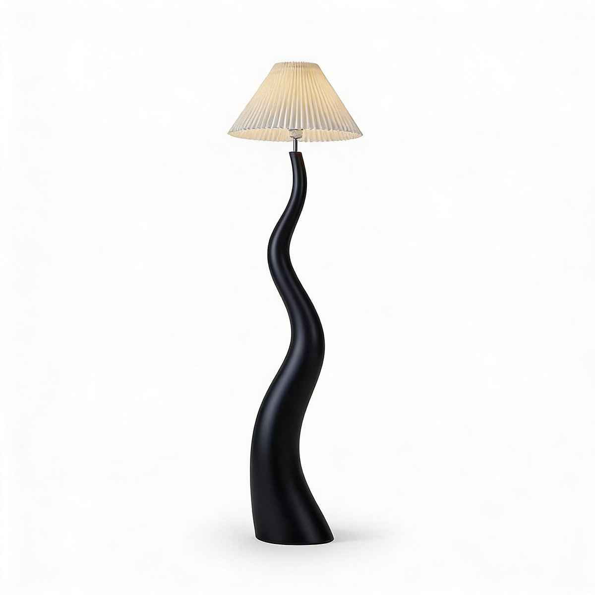 Santu – Black Japandi Floor Lamp 165cm - Cendre Home