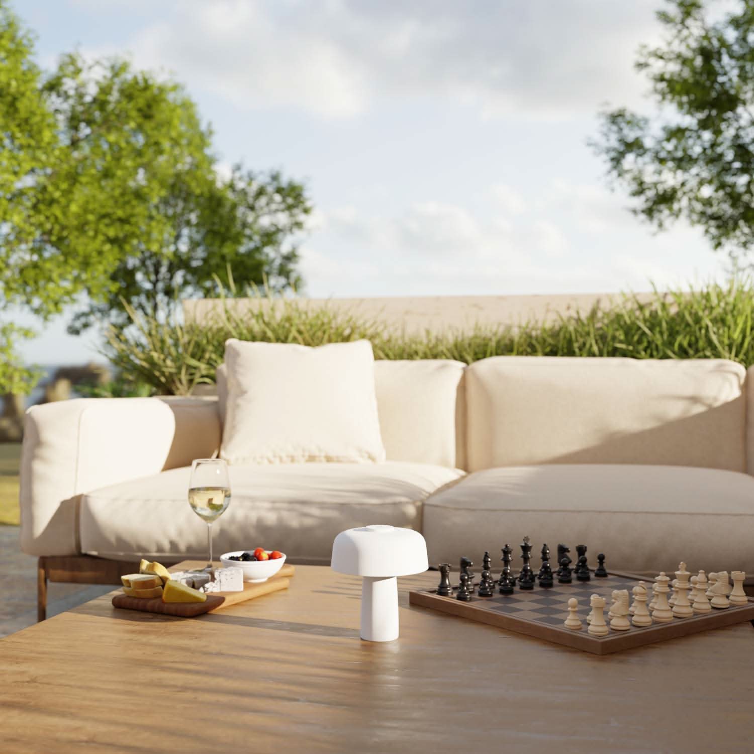 Belo Battery Table Lamp | Dimmable LED, Outdoor IP54