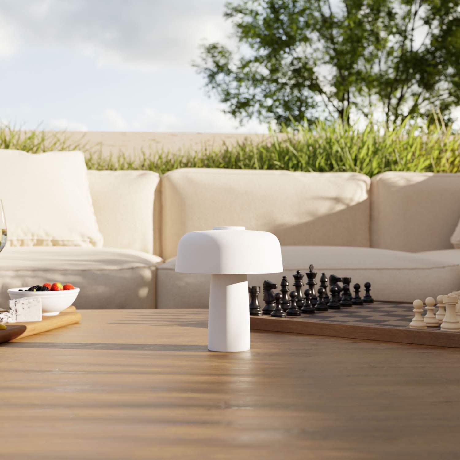 Belo Battery Table Lamp | Dimmable LED, Outdoor IP54