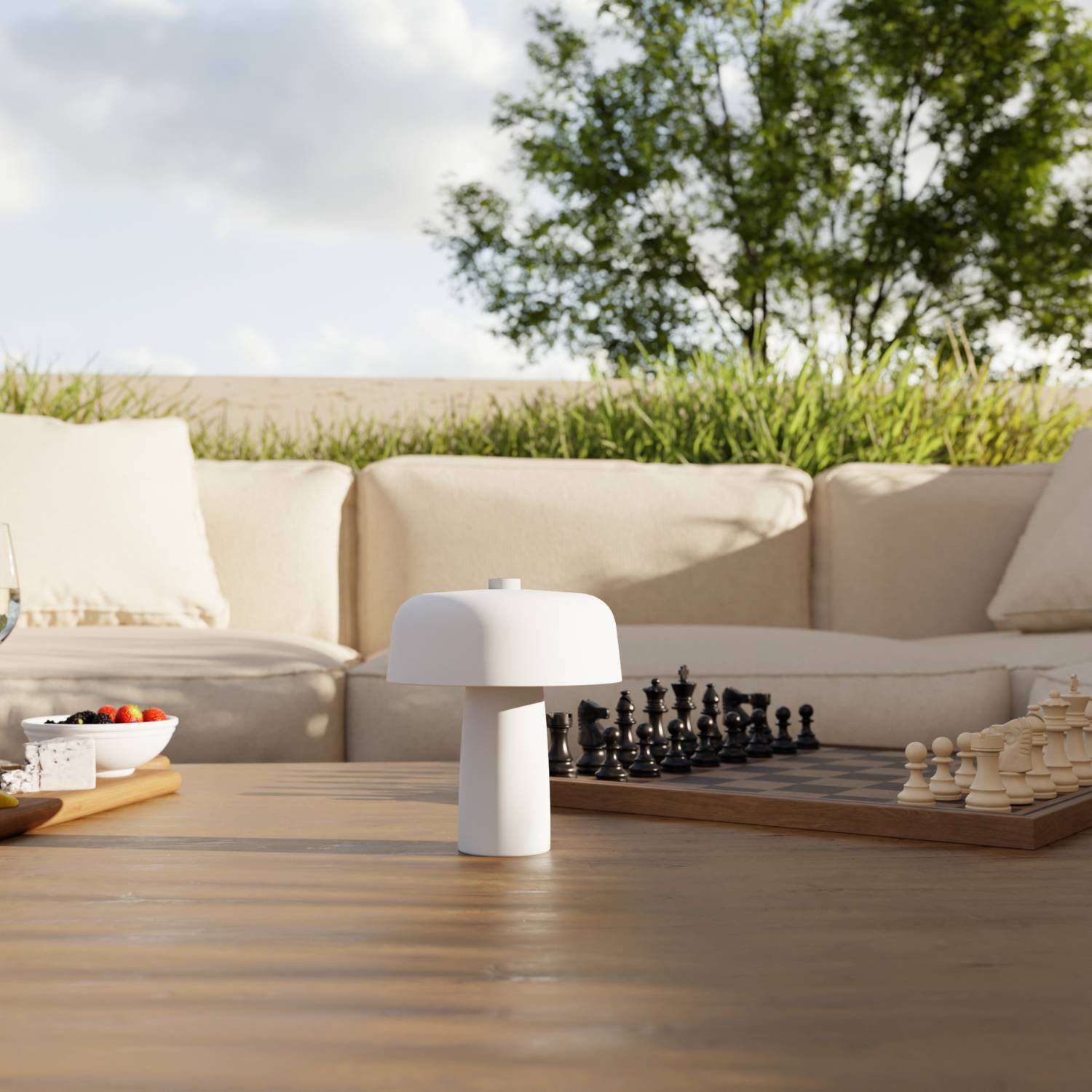 Luma Battery Table Lamp | Compact Design, Warm White Light