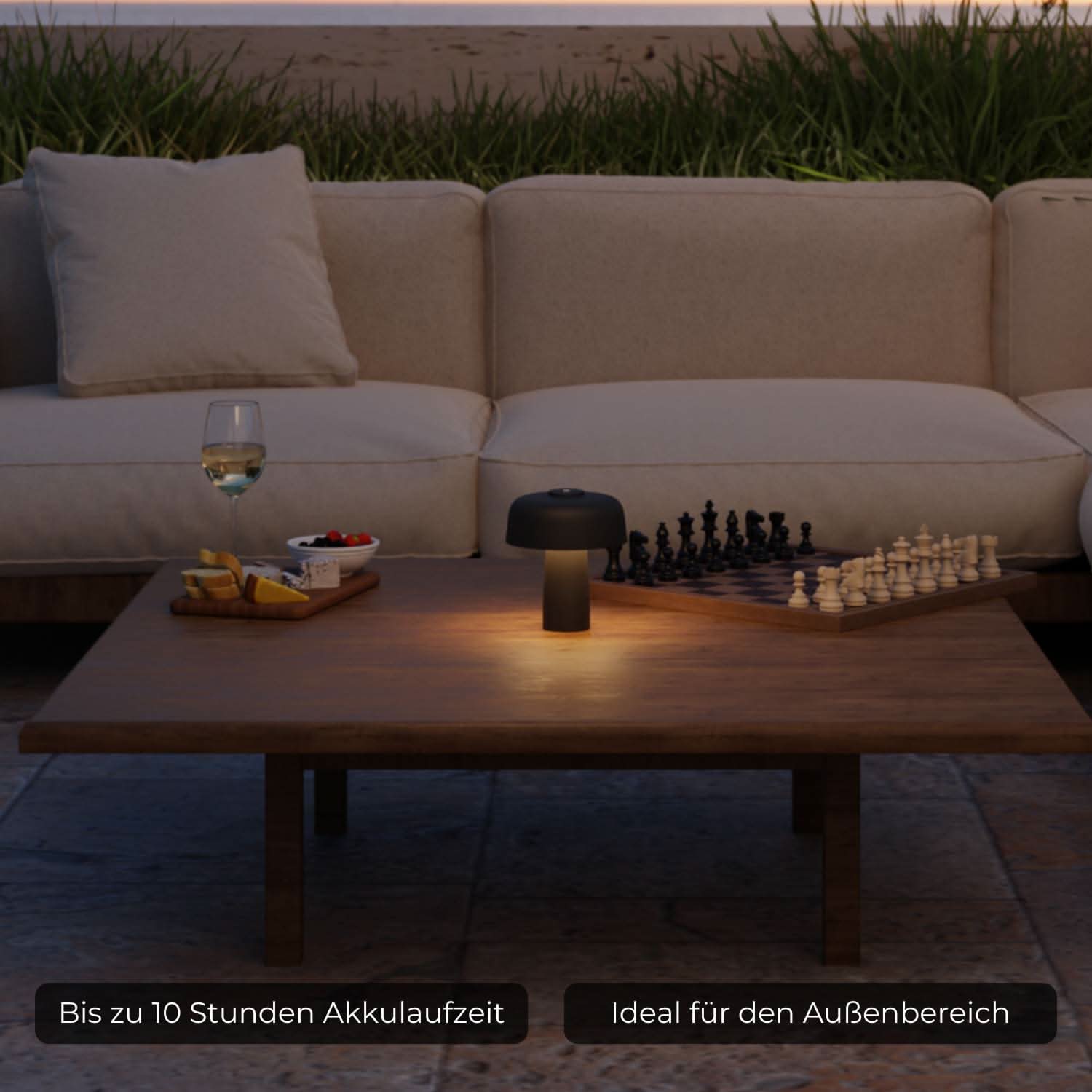 Belo Battery Table Lamp | Dimmable LED, Outdoor IP54