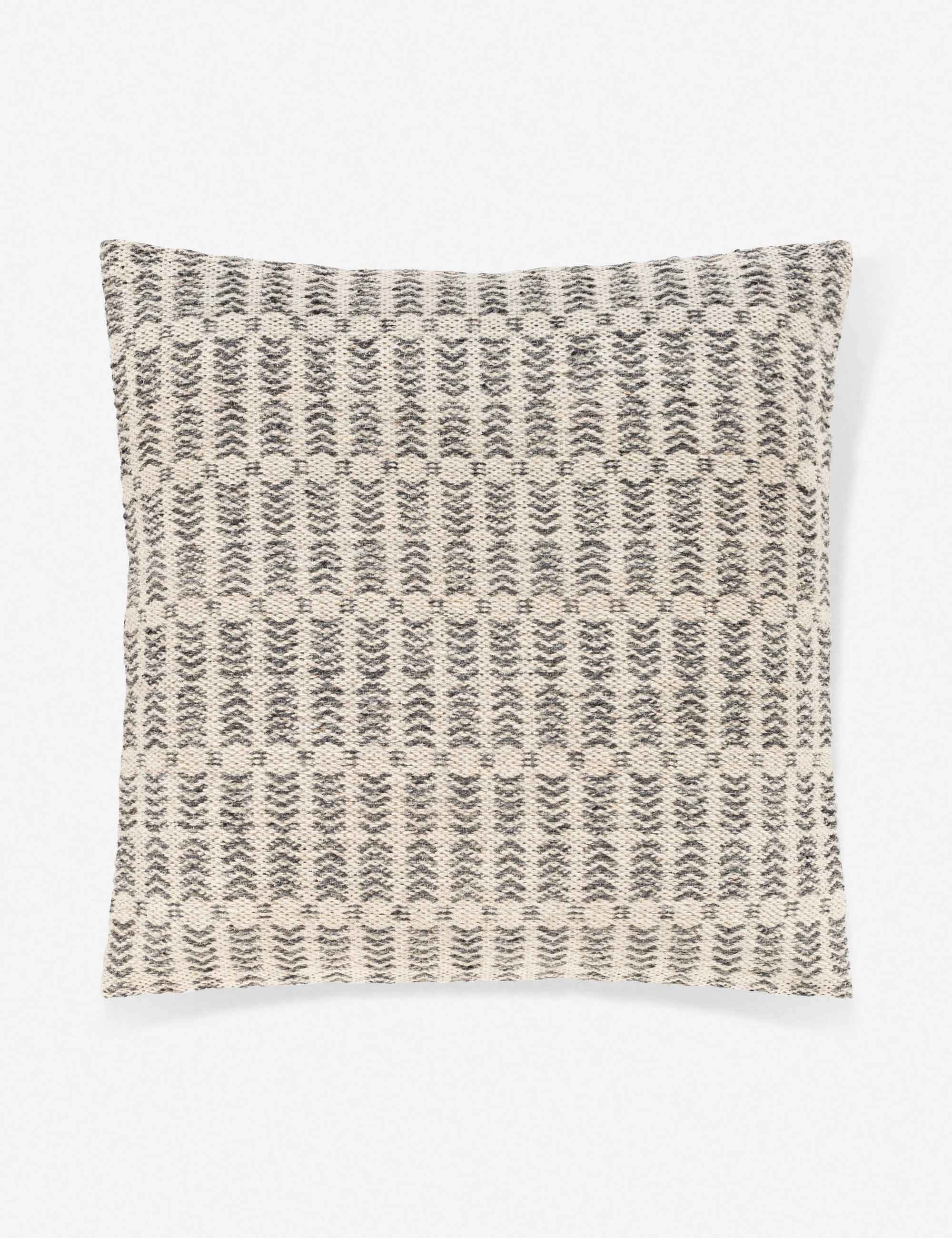 Nysa Throw Pillow | Woven Geometric Pattern, Cozy Accent