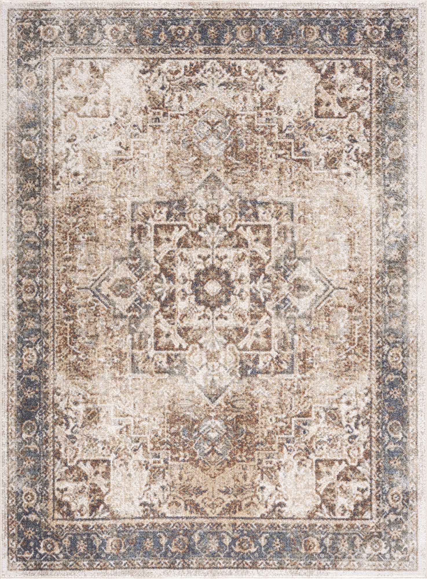 Bela Heritage Style Rug  Washable Medium Pile Polyester