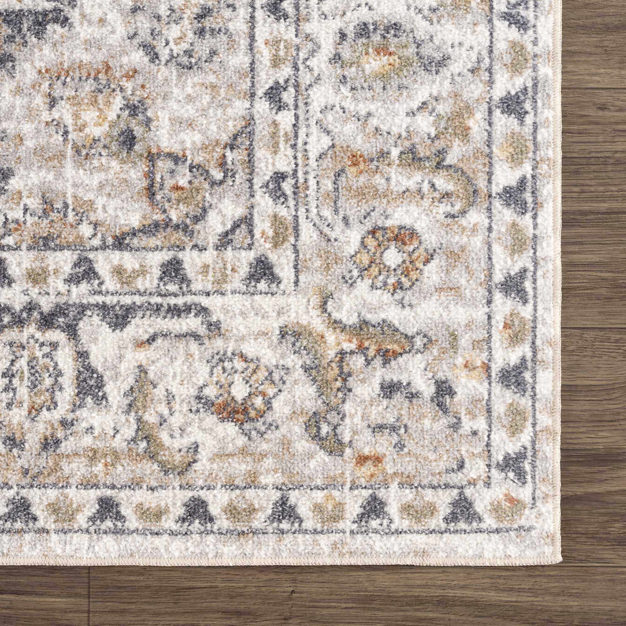 Basil Washable Rug  Medium Pile  100% Polyester  Machine Woven