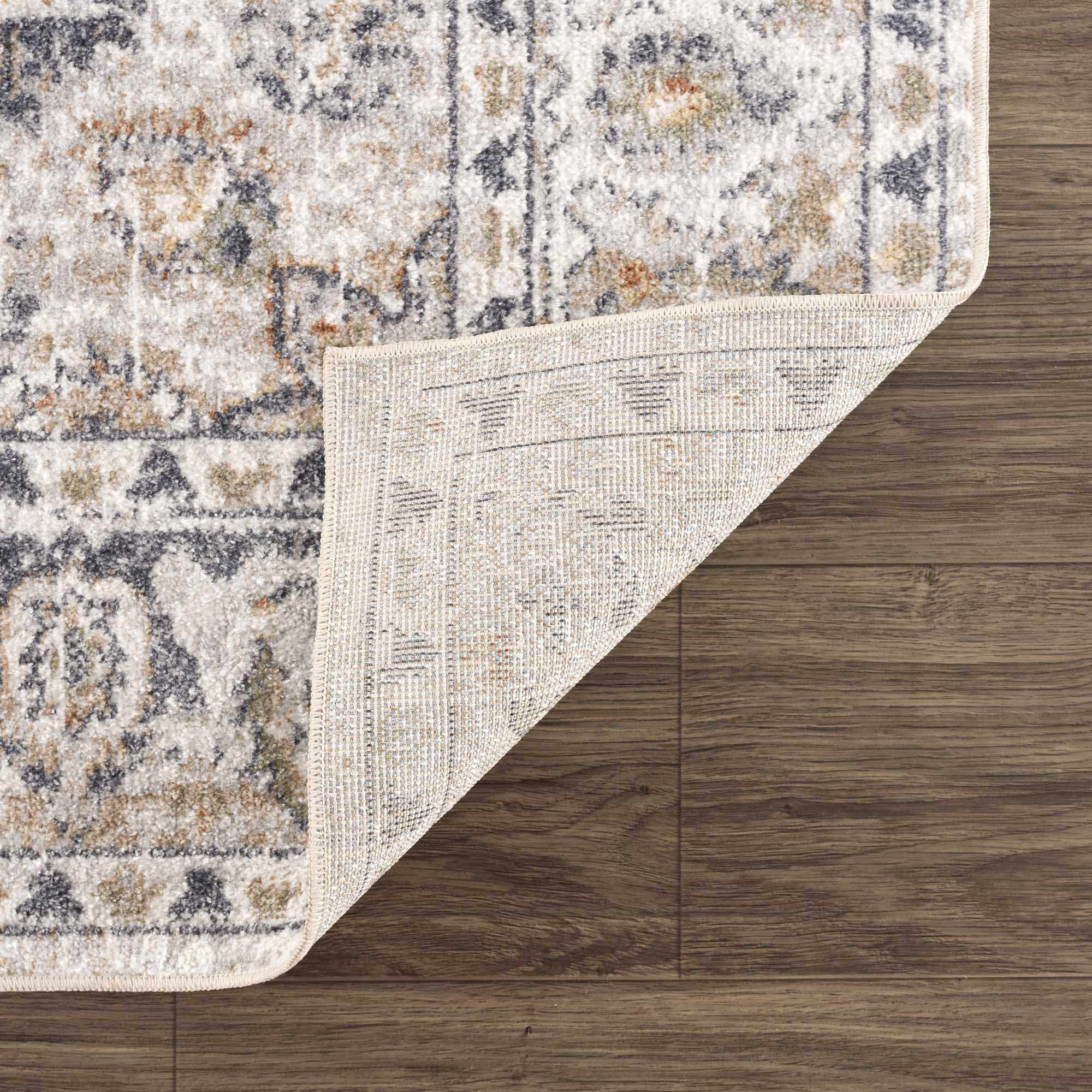 Basil Washable Rug  Medium Pile  100% Polyester  Machine Woven