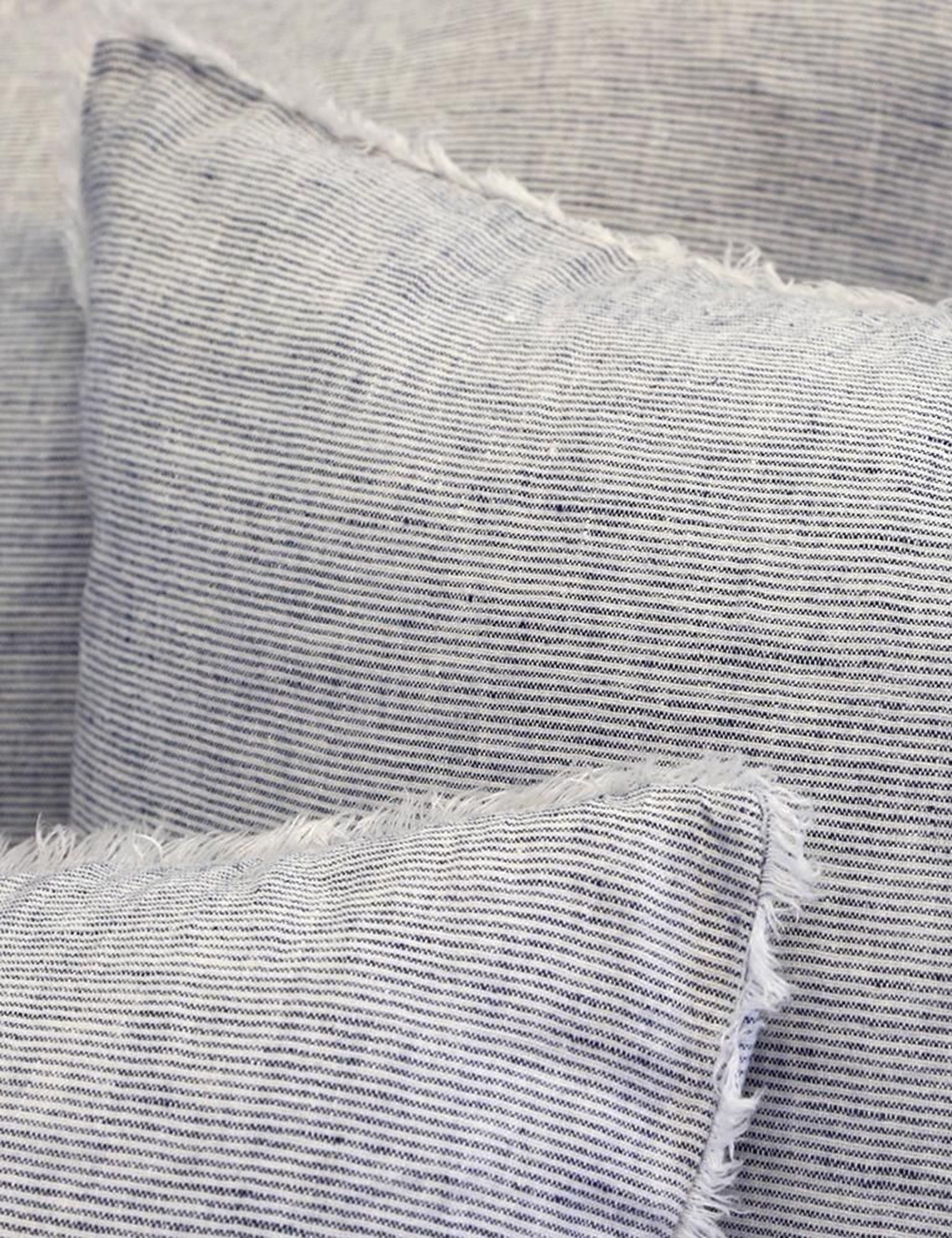 Luna Linen Sham | Heathered Texture, Shell Button Closures