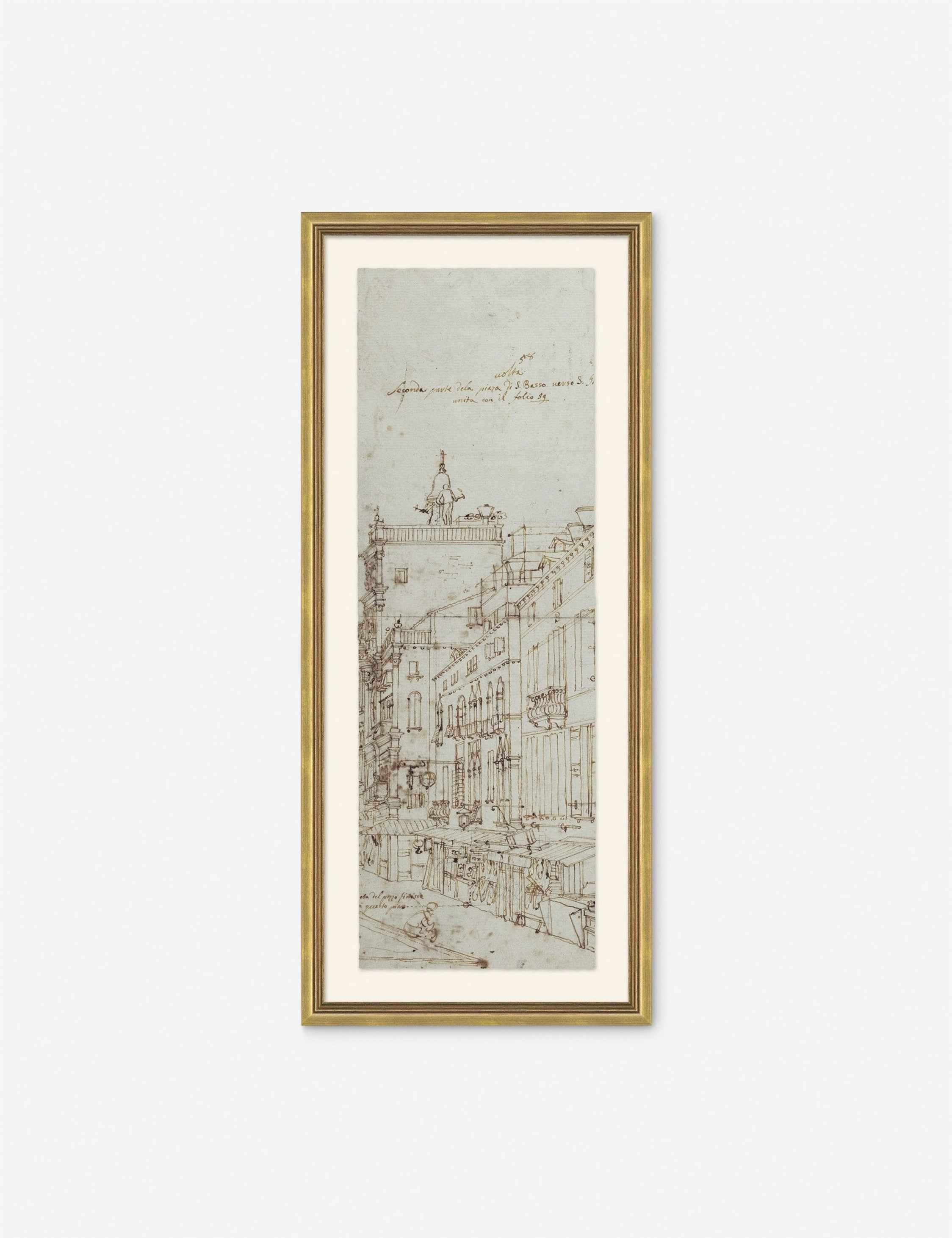 Canaletto Drawing Prints (Set of 2)