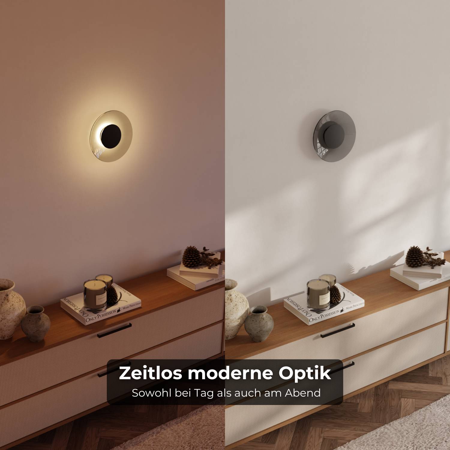 Aurelia Wall Light | Thick Glass, Warm White 2700K Ambient Light