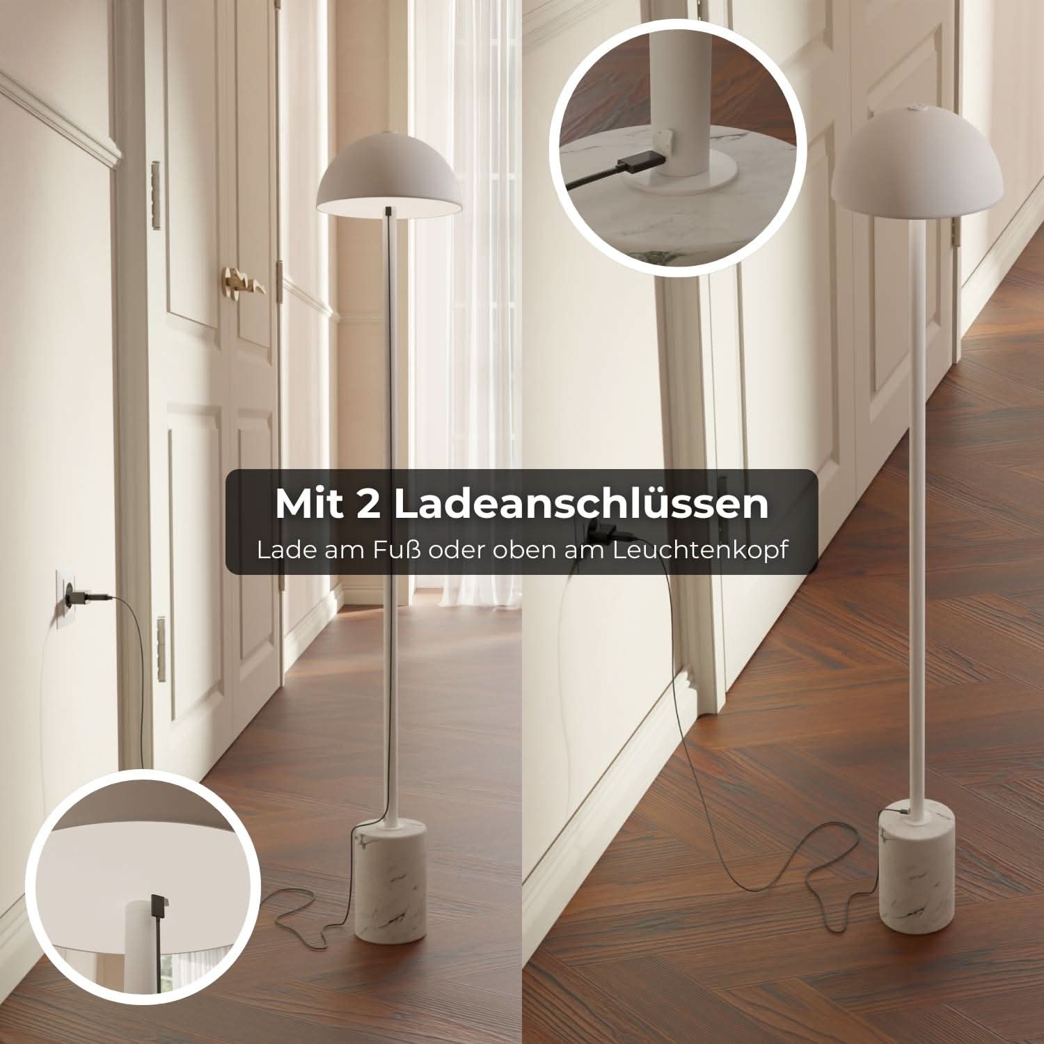 Bela Battery Floor Lamp | Wireless, IP54 Waterproof