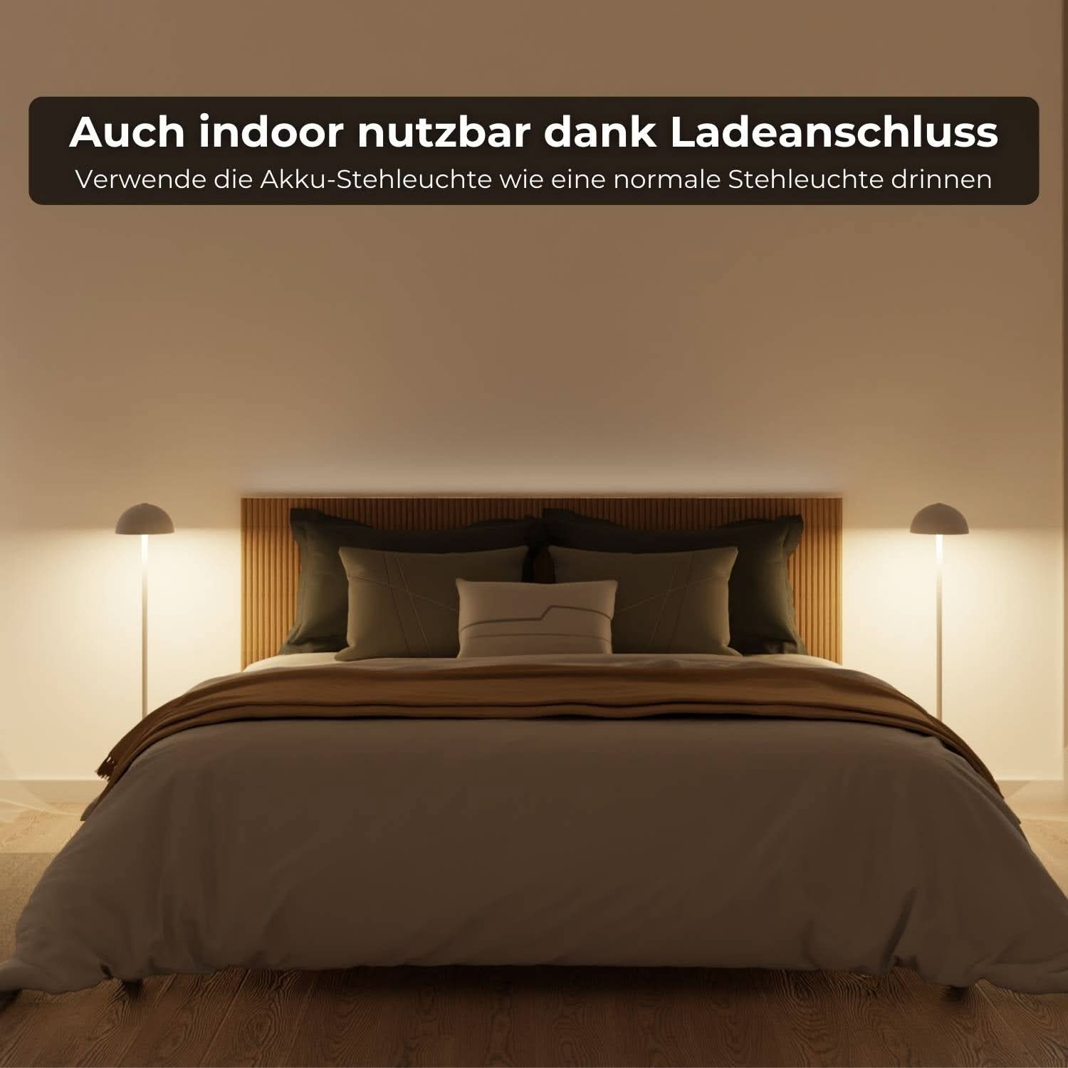 Bela Battery Floor Lamp | Wireless, IP54 Waterproof