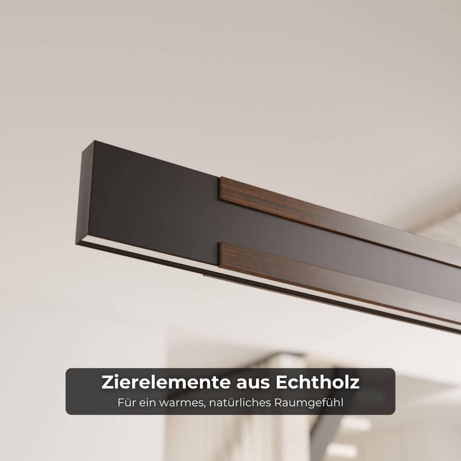 Calyra Pendant Light | Dimmable, Real Walnut Wood