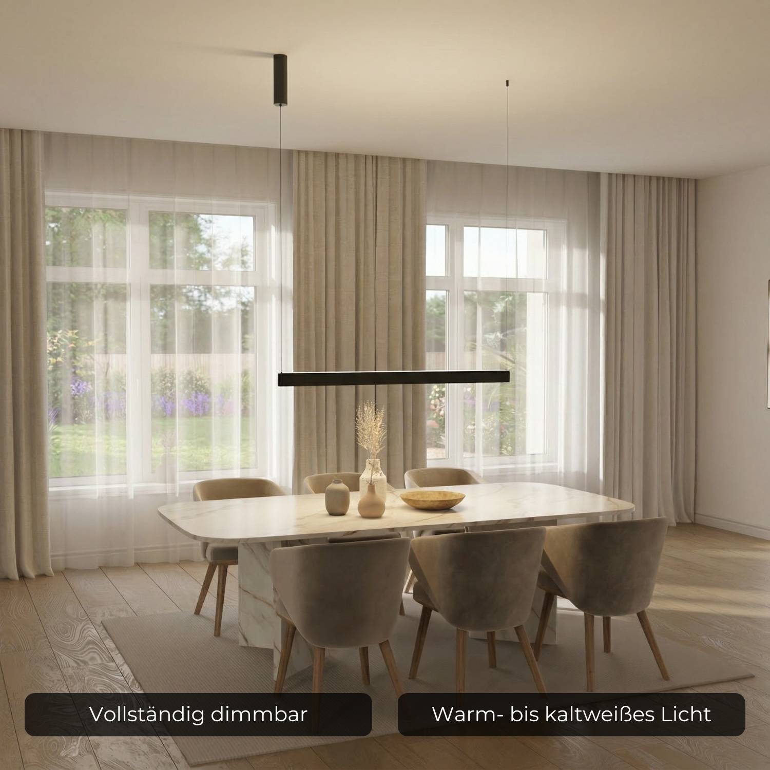 Cera Pendant Light | Elegant Minimalist Design, Slender Shape