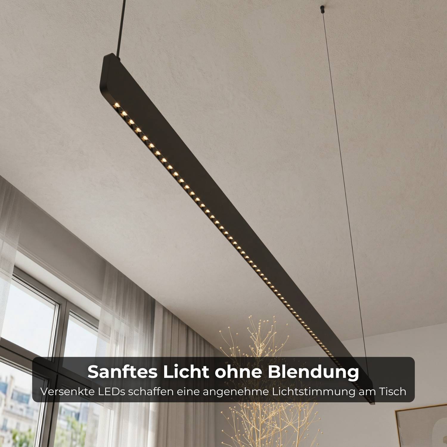 Cera Pendant Light | Elegant Minimalist Design, Slender Shape