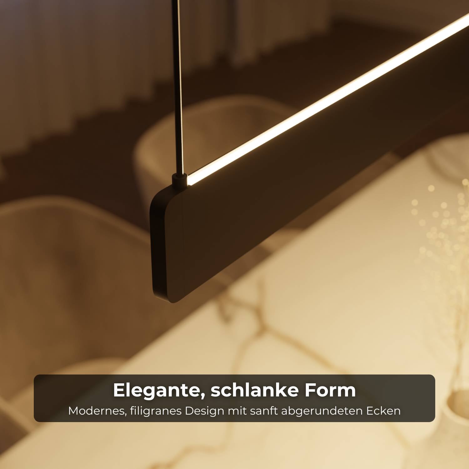 Cera Pendant Light | Elegant Minimalist Design, Slender Shape