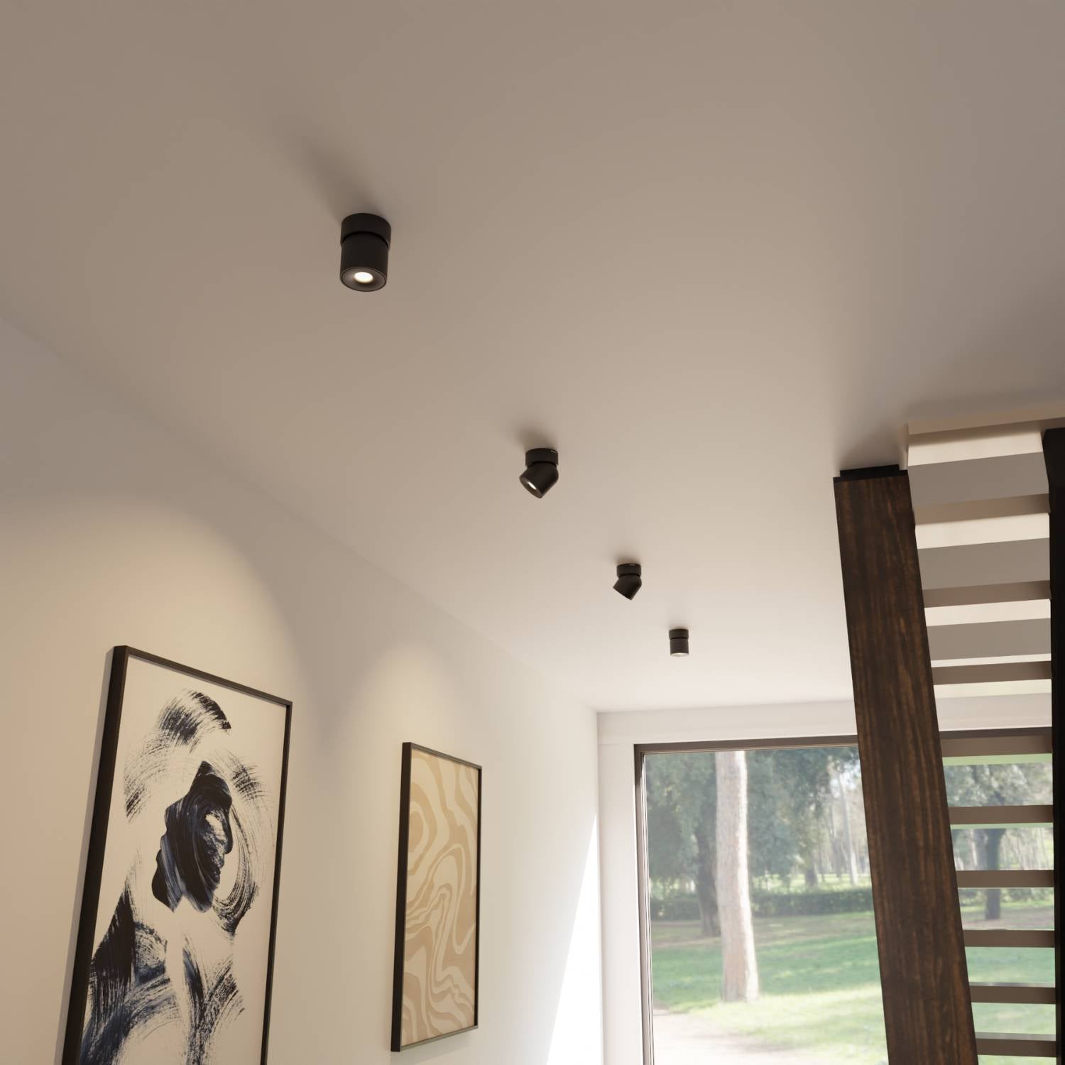 Esol Adjustable Ceiling Light | 350° Rotating Head, Warm White 2700K