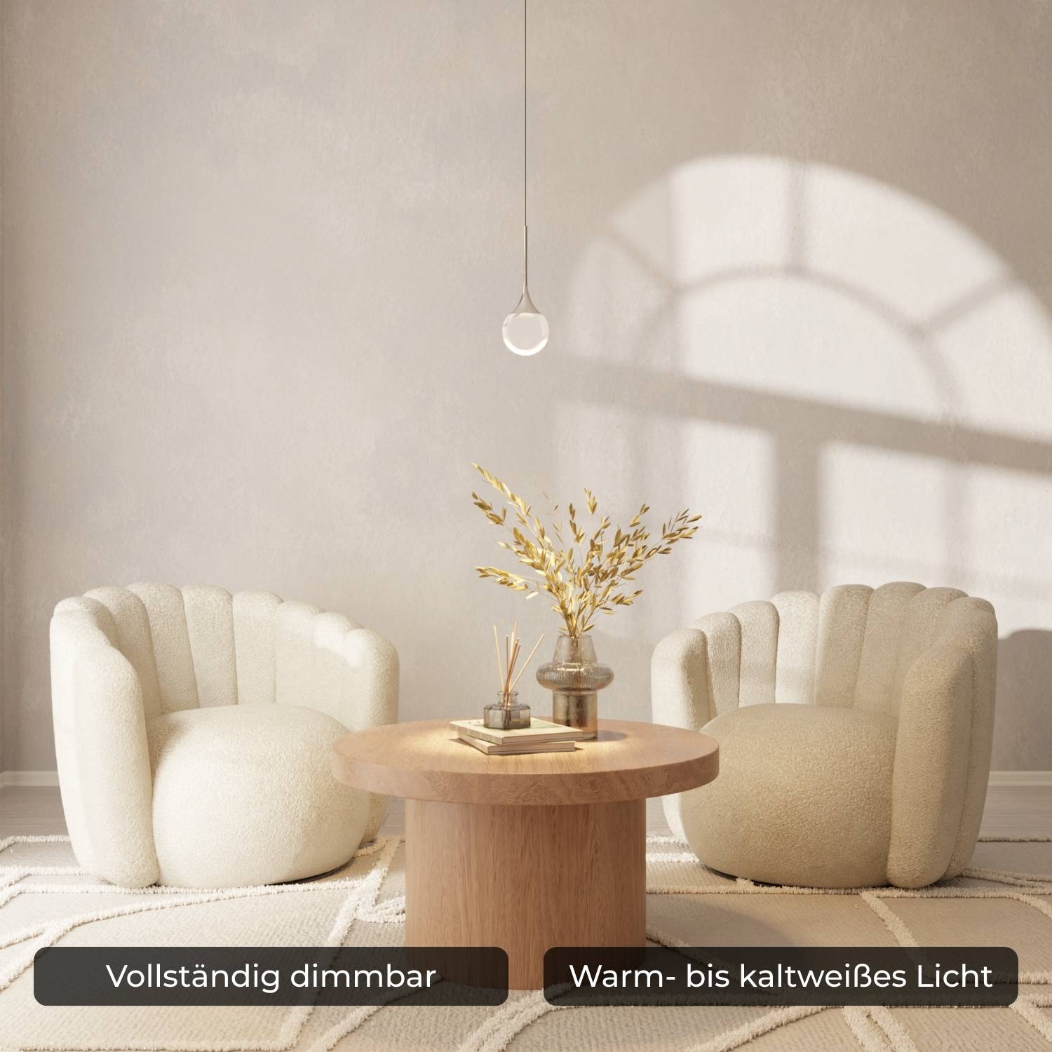 Bela Pendant Light | Chrome-Plated, Solid Glass Sphere