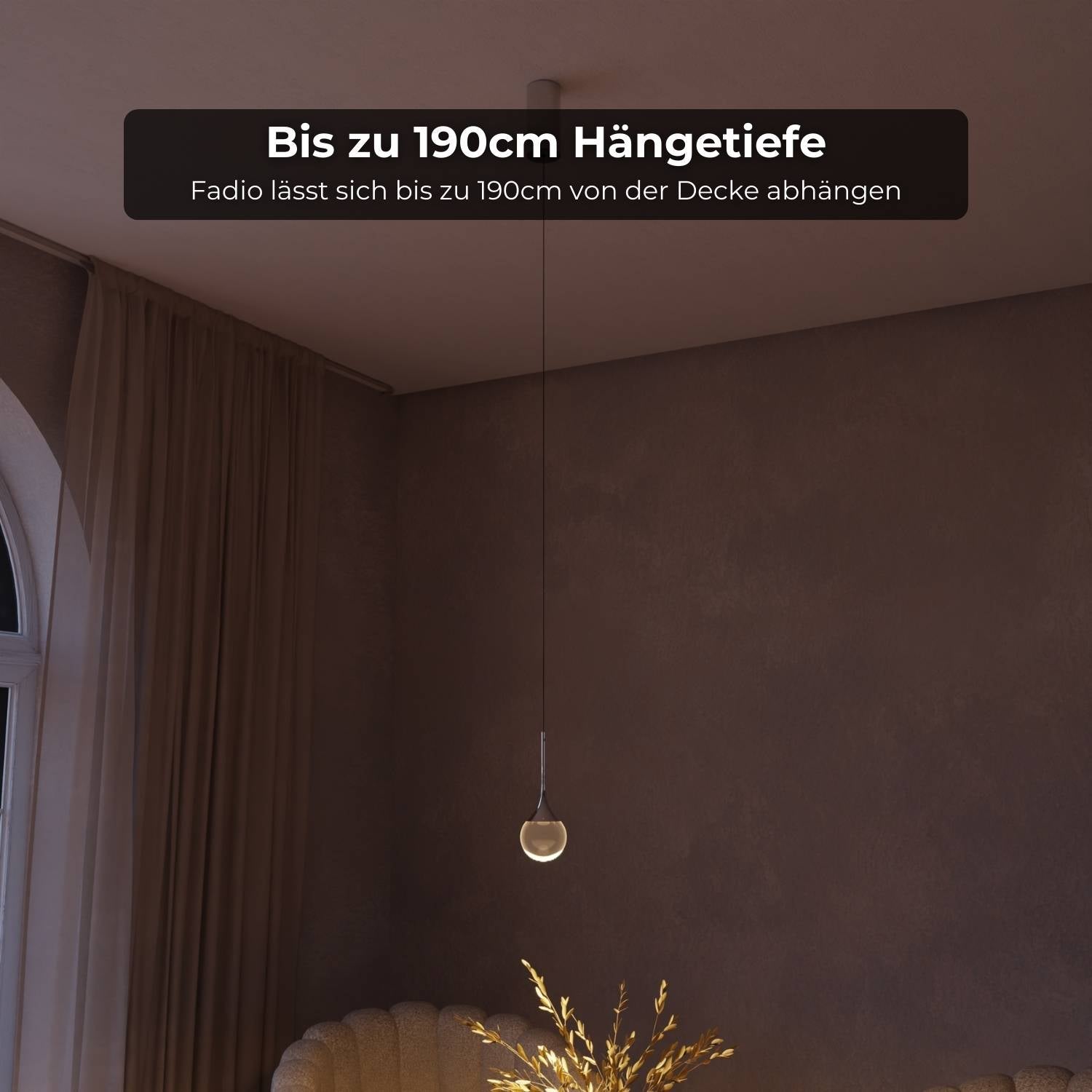 Bela Pendant Light | Chrome-Plated, Solid Glass Sphere